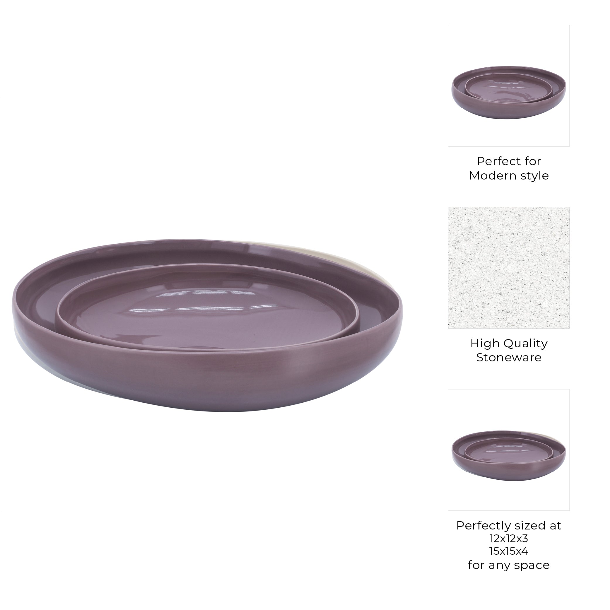 Peytonwick Purple Bowls, Set of 2 view 7