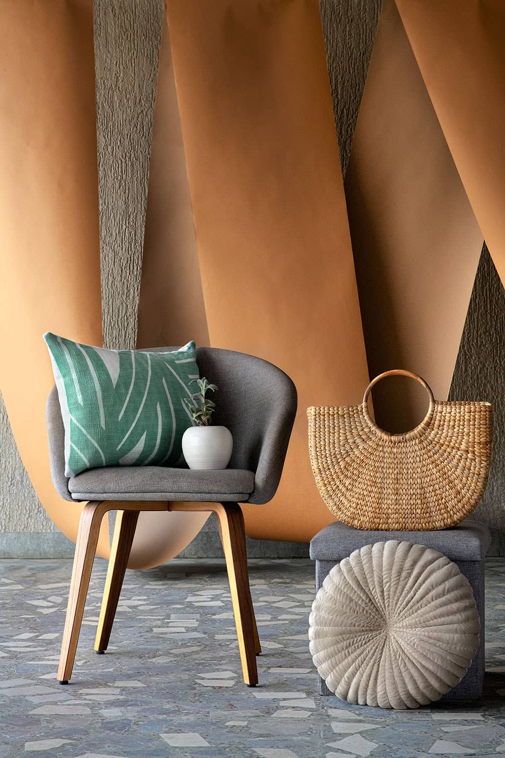 Stripe Sky Throw Pillow, Aqua - 14x20 inch: CUSHION COVER WITH INSERT - Decor Addict, LLC