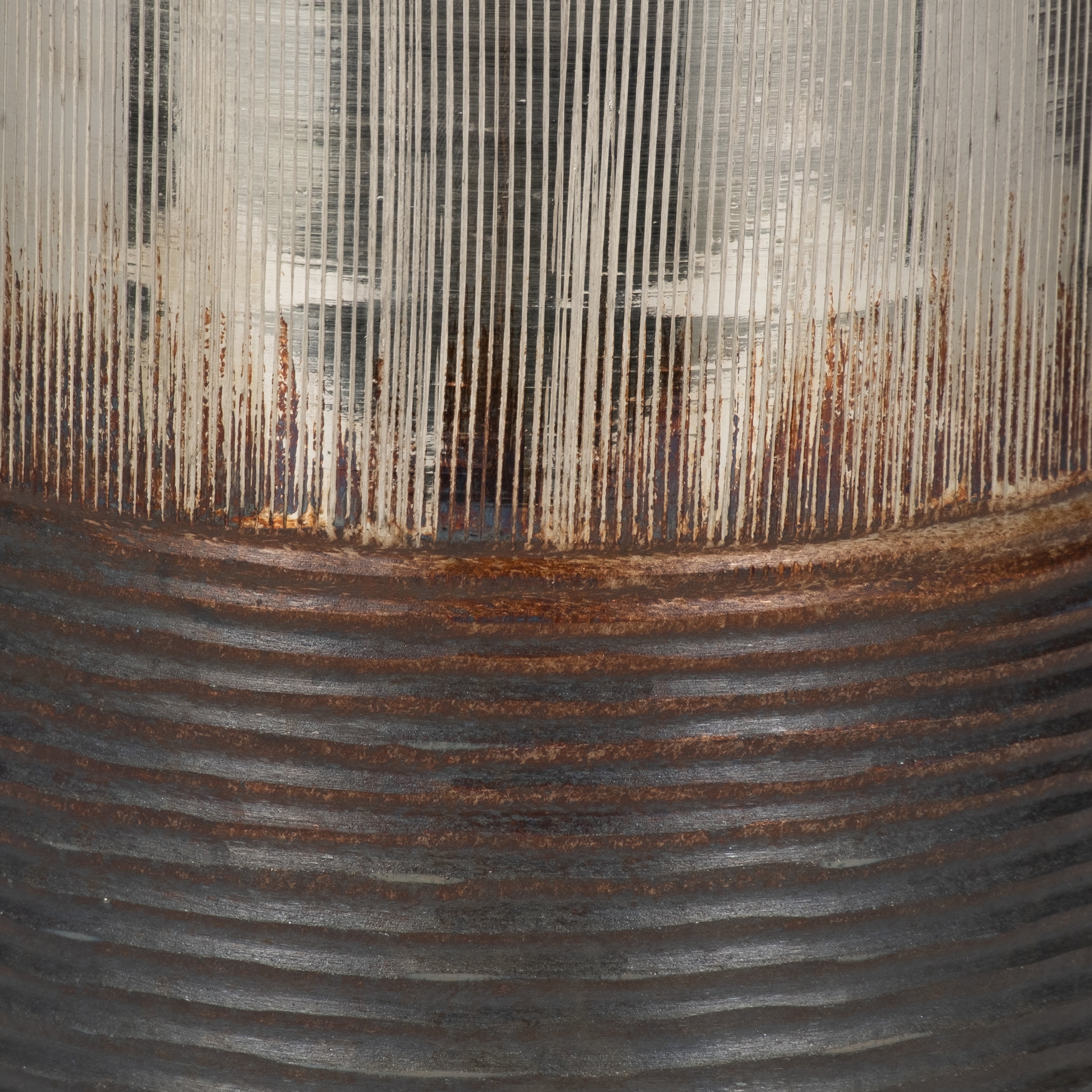 Glass, 9" Metallic 2-tone Vase, Silver - Decor Addict, LLC