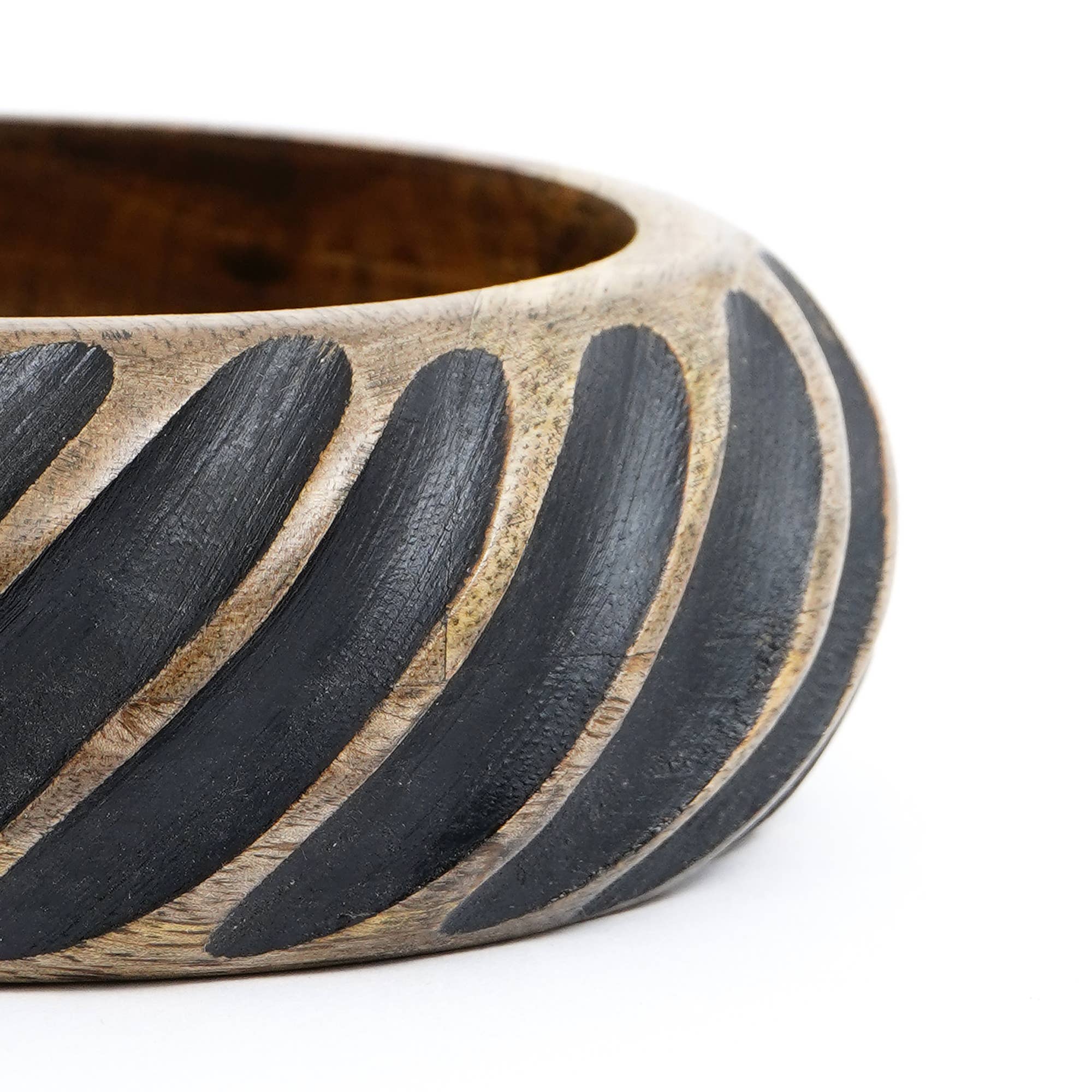 6 Inch Round Decorative Handmade Wooden Bowl - Decor Addict, LLC