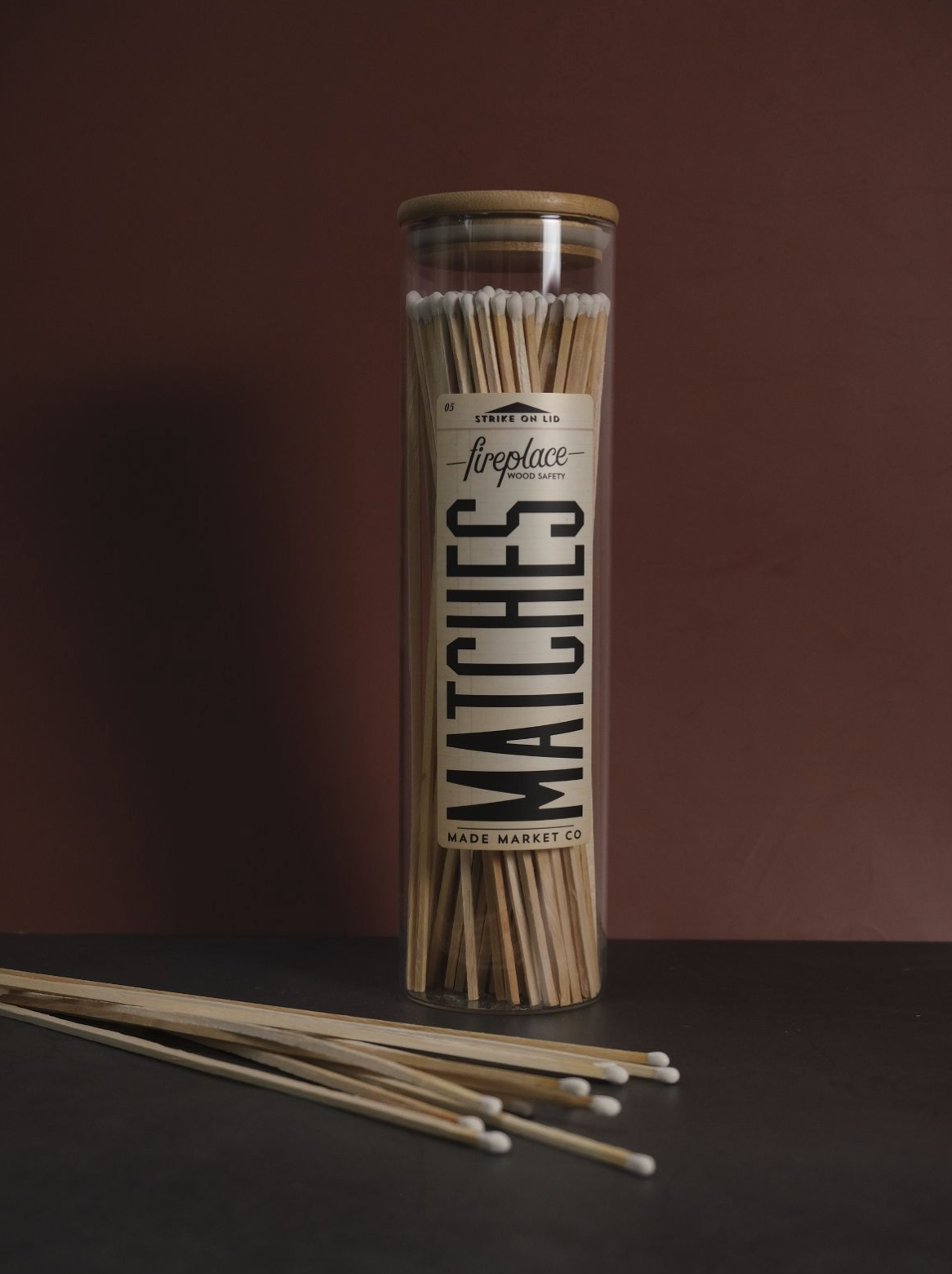 Apothecary Vintage Fireplace White Matches - Decor Addict, LLC