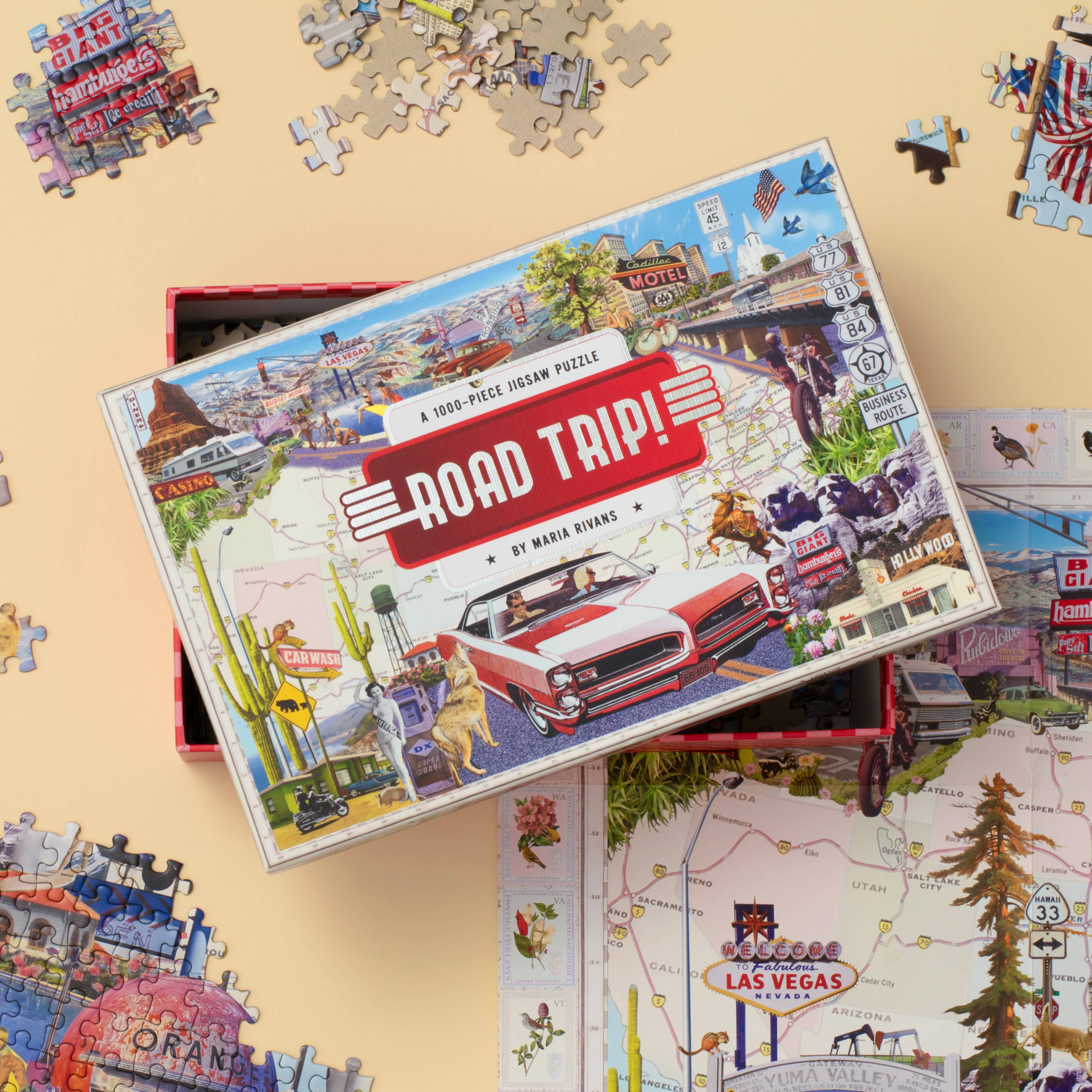 Road Trip! A 1,000 Piece Jigsaw Puzzle - Decor Addict, LLC