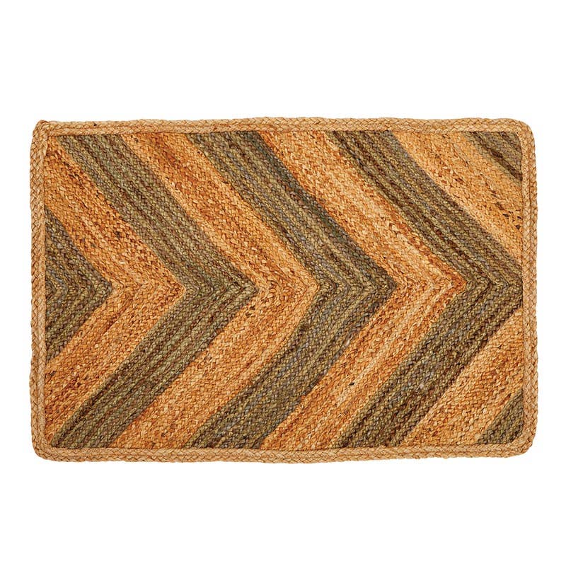Chevron Pattern Jute Rug - Decor Addict, LLC