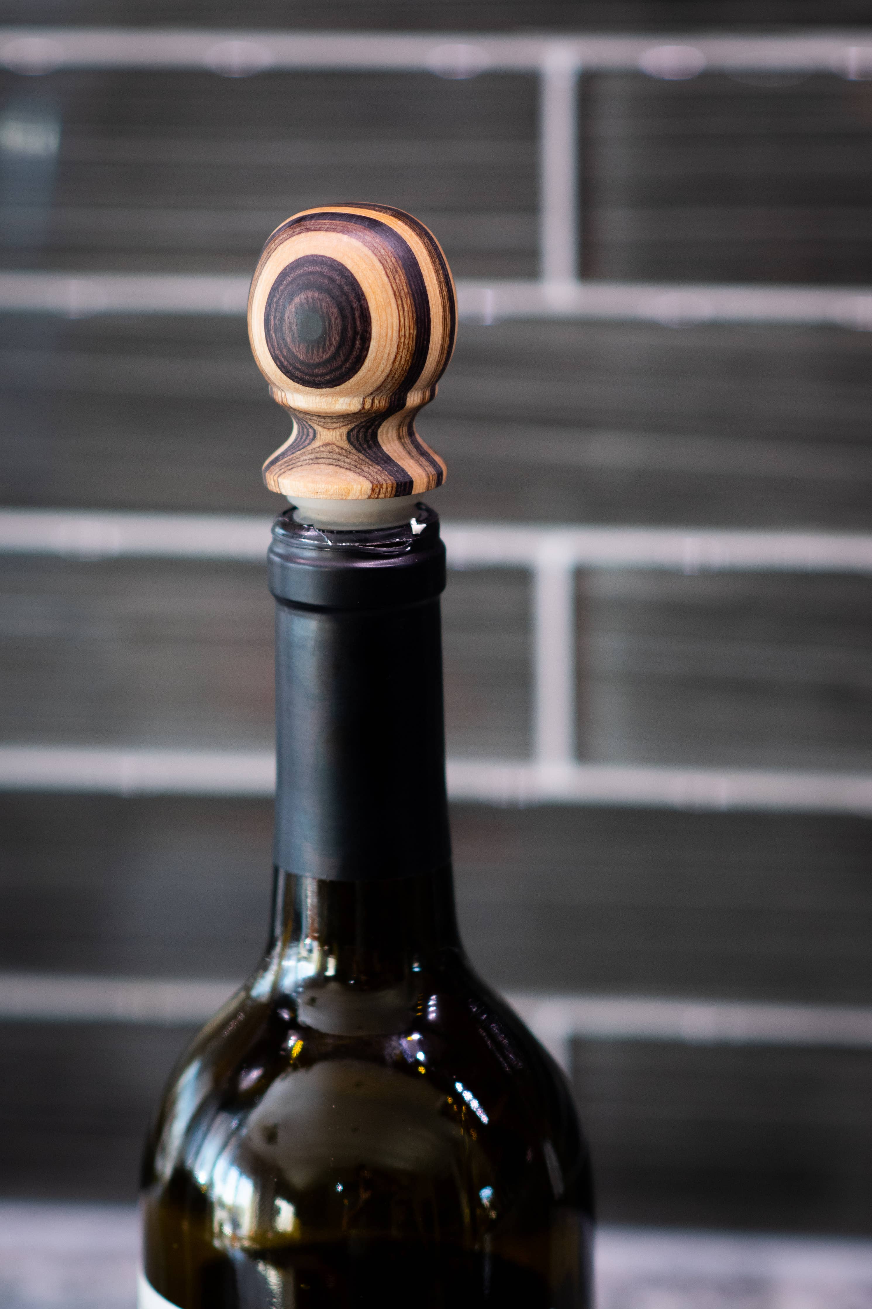 3" Natural Pakka Bottle Stopper - Carded - Decor Addict, LLC