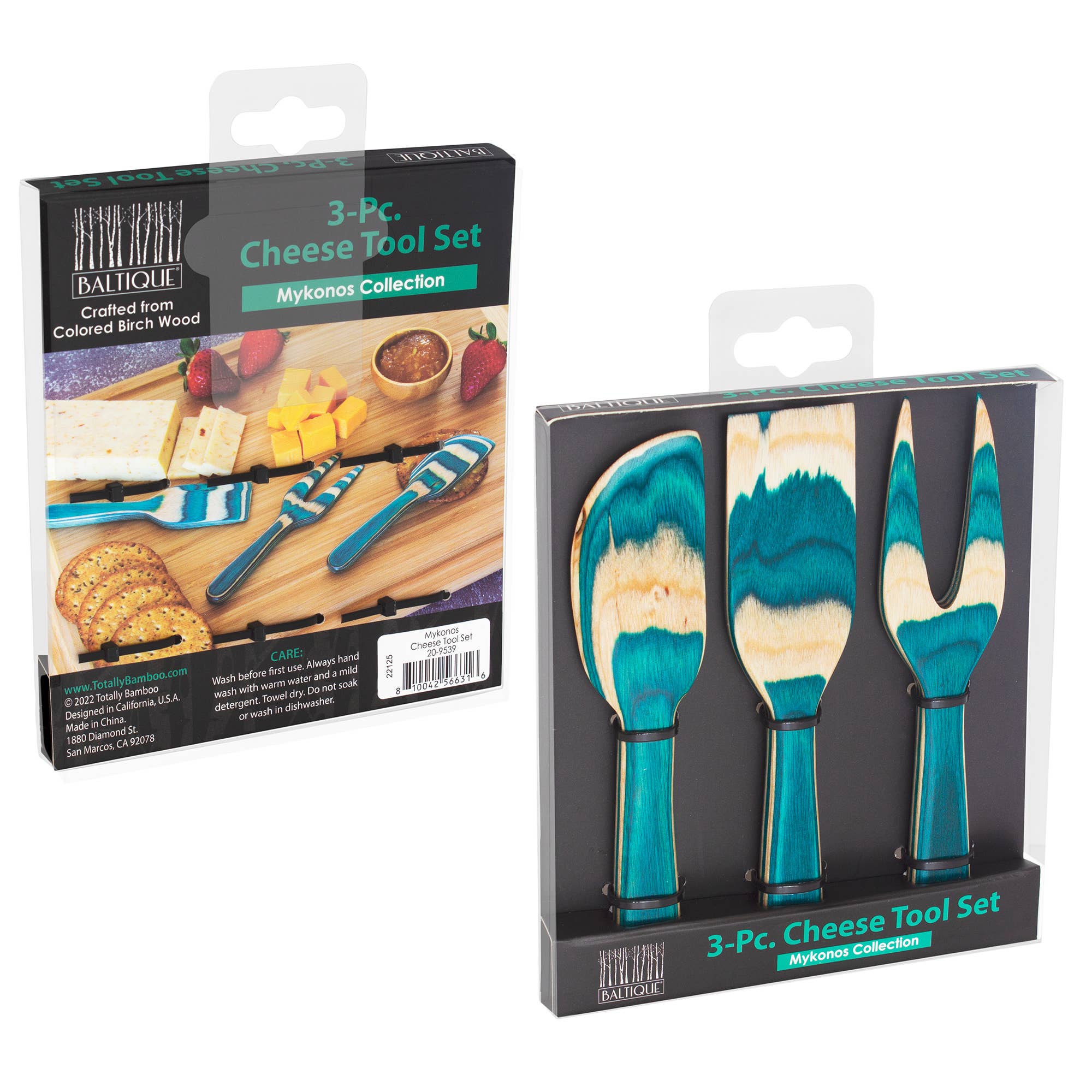 Baltique® Mykonos Collection 3-Piece Cheese Tool Set - Decor Addict, LLC