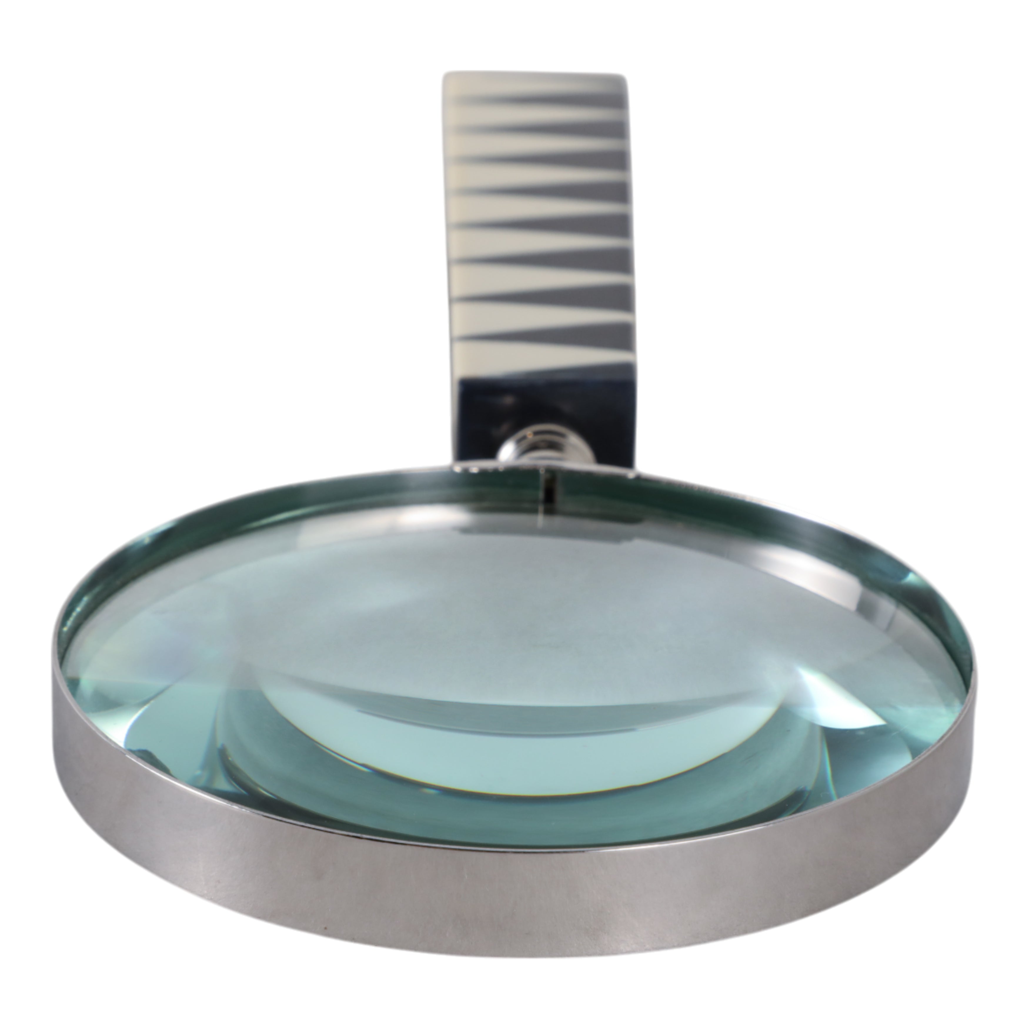 10x4" Sharp Lines Magnifying Glass, Blue/white - Decor Addict, LLC