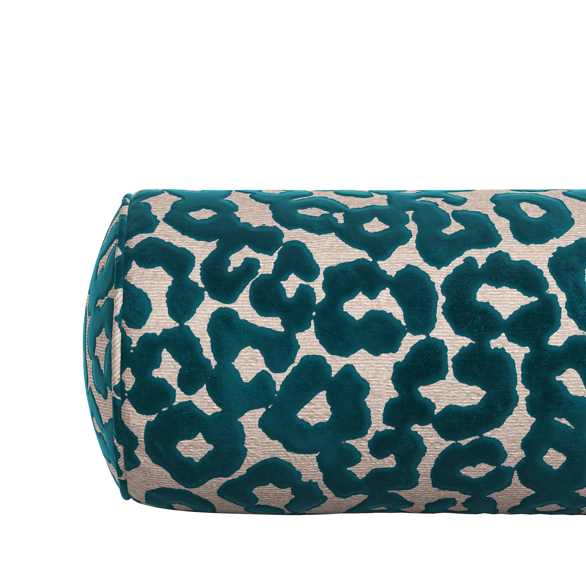 Elvira Neckroll Pillow: Beige - Decor Addict, LLC