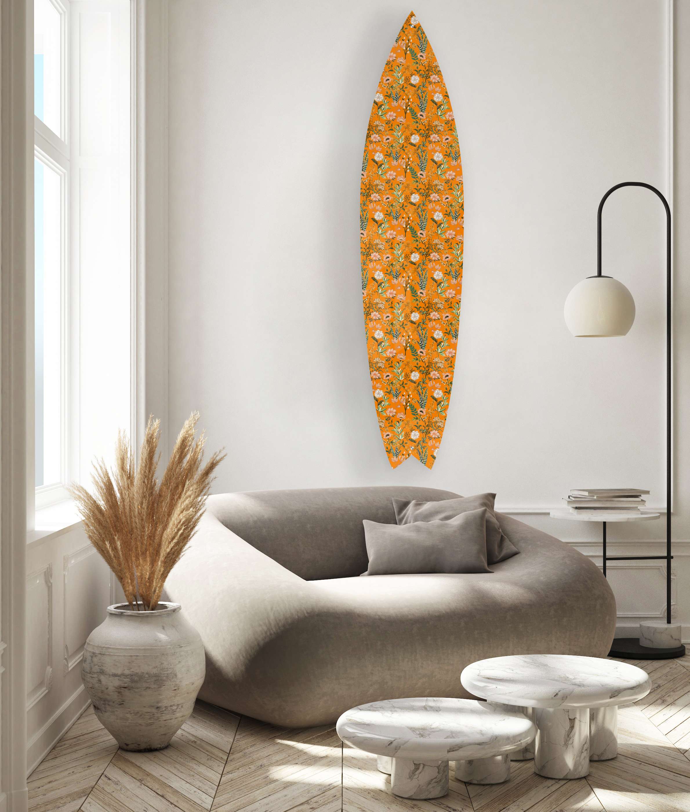 Beautiful Field Flowers Acrylic Surfboard Wall Art - Decor Addict, LLC
