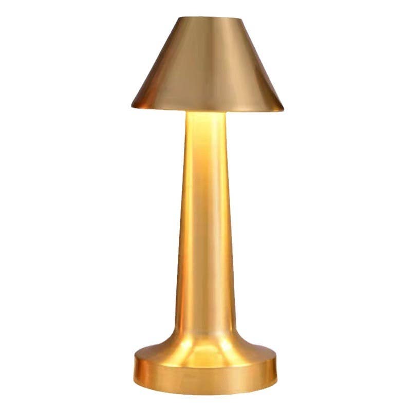 Modern Touch Sensor LED Lamp with USB Charging-Retail Pack: Gold - Decor Addict, LLC