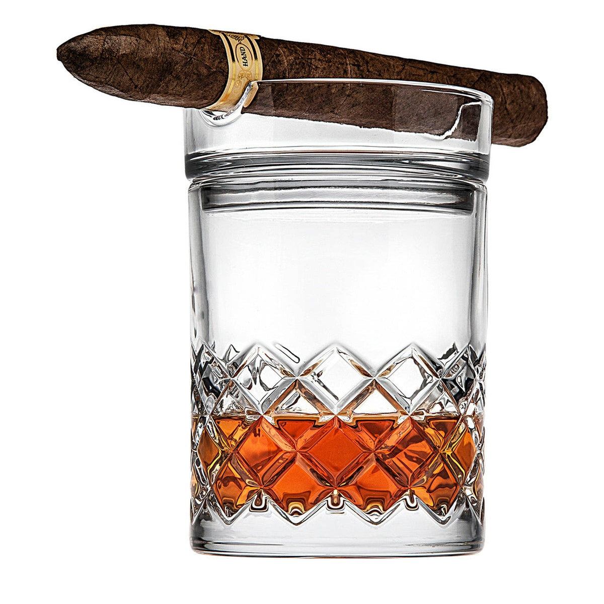 Hatch Cigar Double Old Fashion Glass