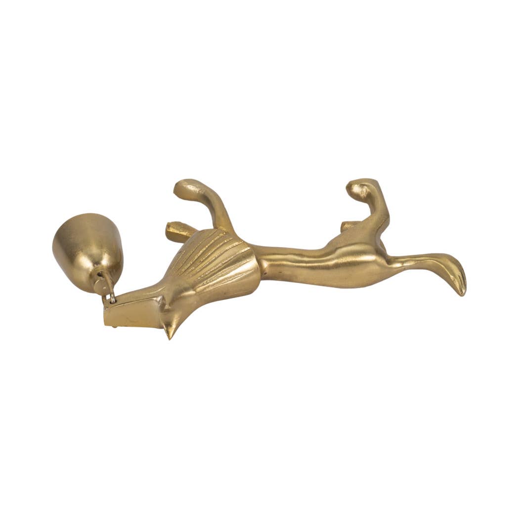 Metal Unique Elegant Lion Candle Snuffer - Gold, 5 in. - Decor Addict, LLC