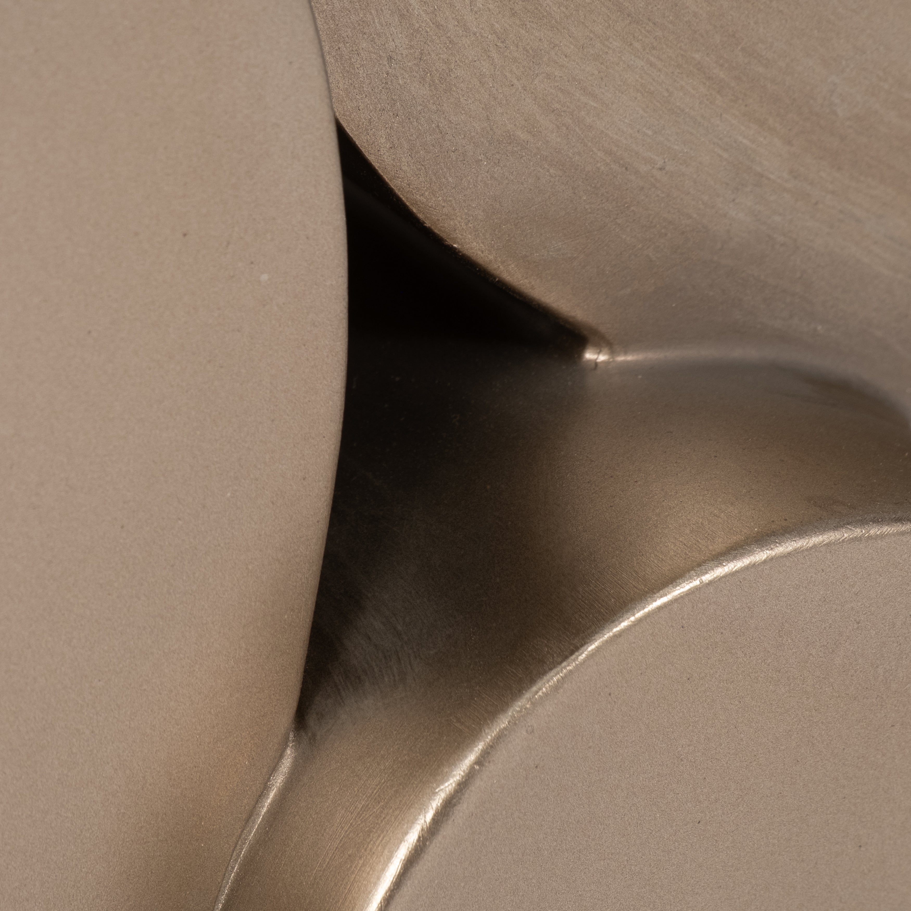 13" Stacked Shapes Sculpture, Champagne - Decor Addict, LLC