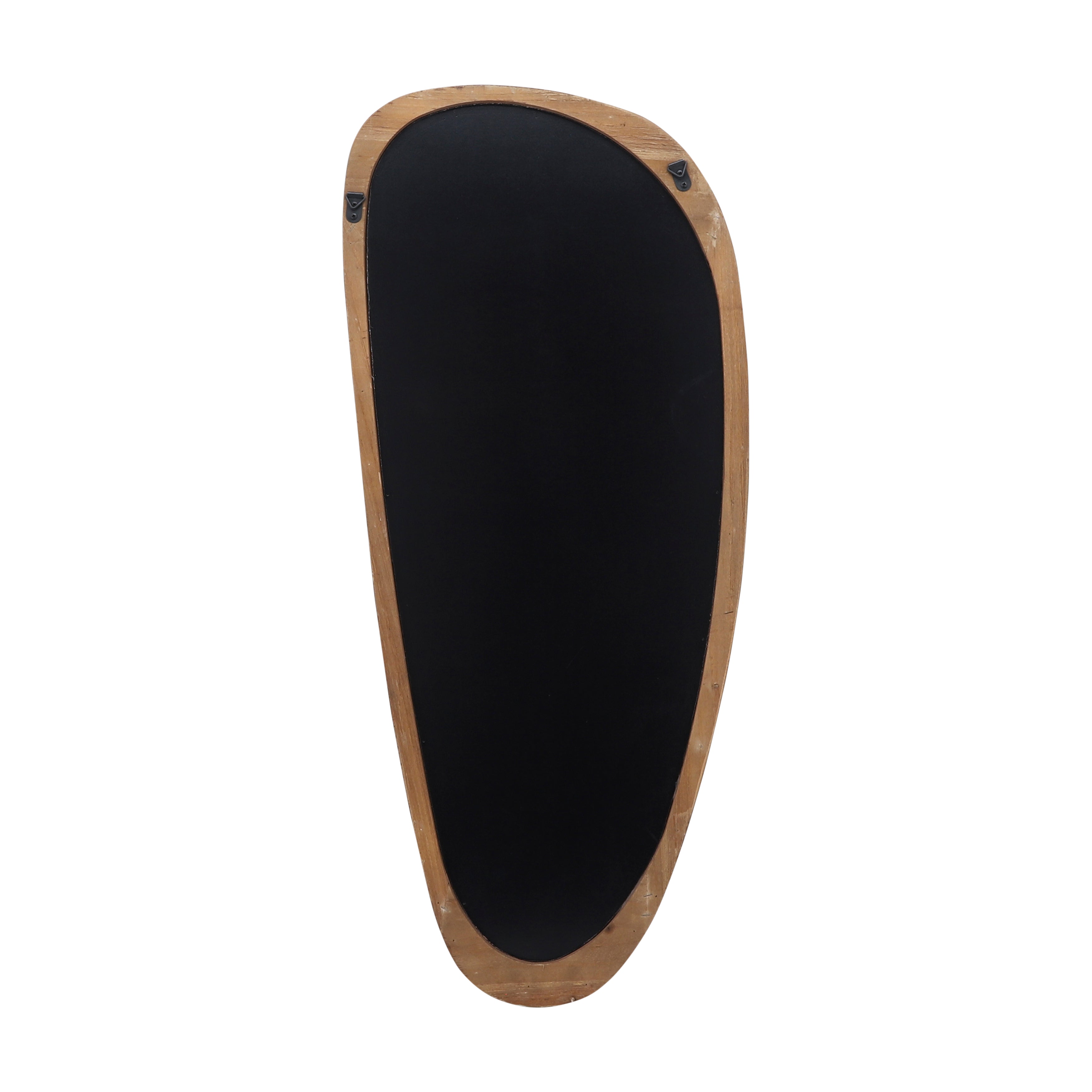 Wood, 15x36 Egg Shaped Mirror, Brown Wb - Decor Addict, LLC