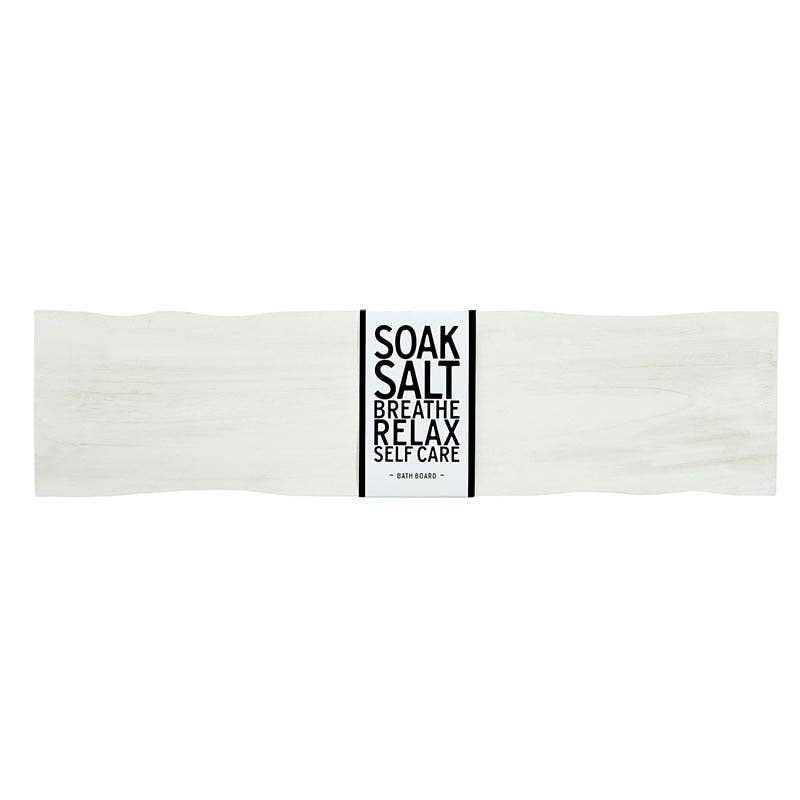 Wood Bath Board - White - Decor Addict, LLC