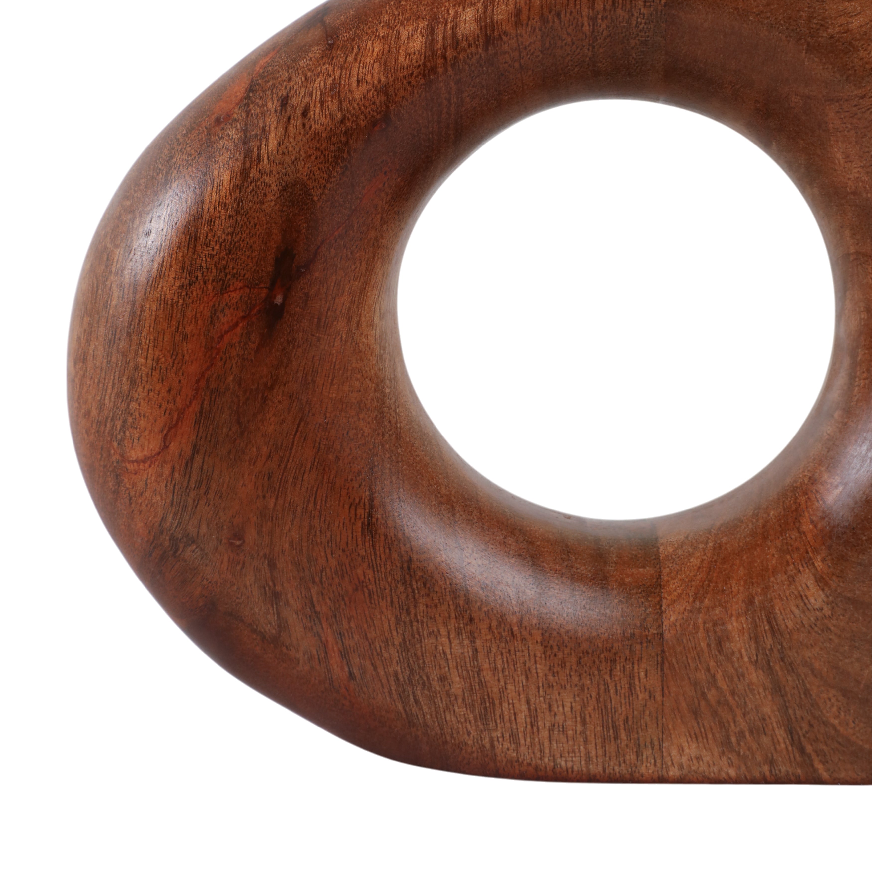 10x7" Cut-out Wood Vase, Natural - Decor Addict, LLC