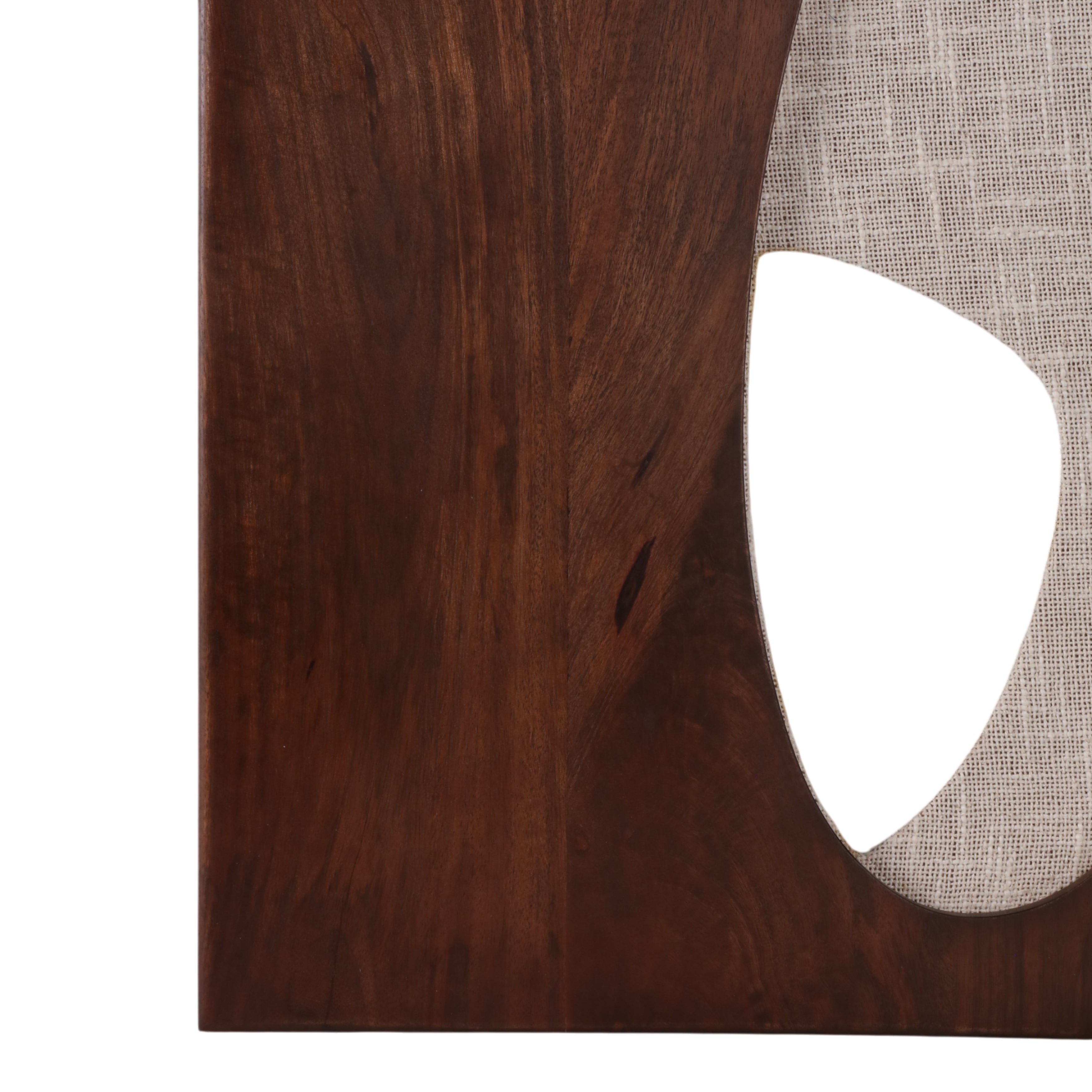 36x26" Wood&fabric Mix-media Modern Wall Art,brwn - Decor Addict, LLC