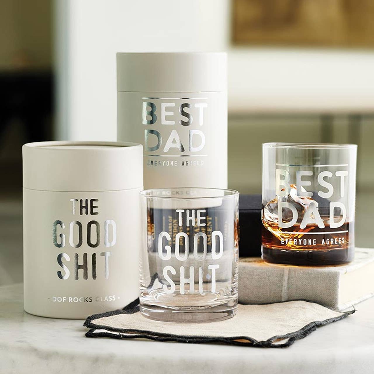 DOF Rocks Glass - Good Shit: Material - Decor Addict, LLC