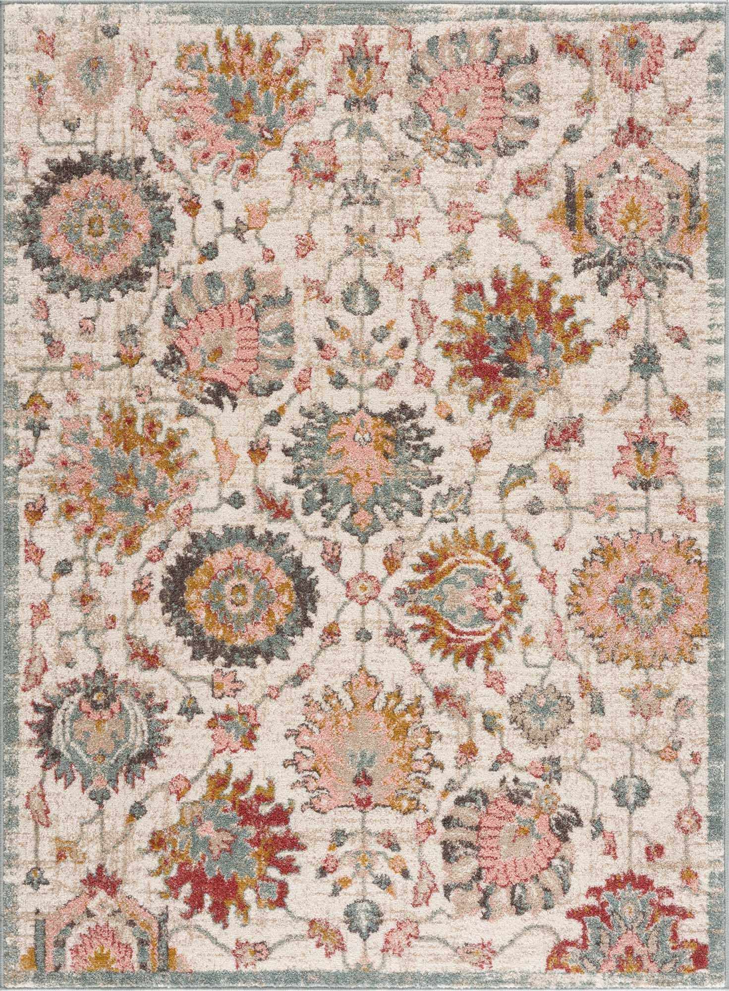 Twilight Floral Performance Rug - Decor Addict, LLC