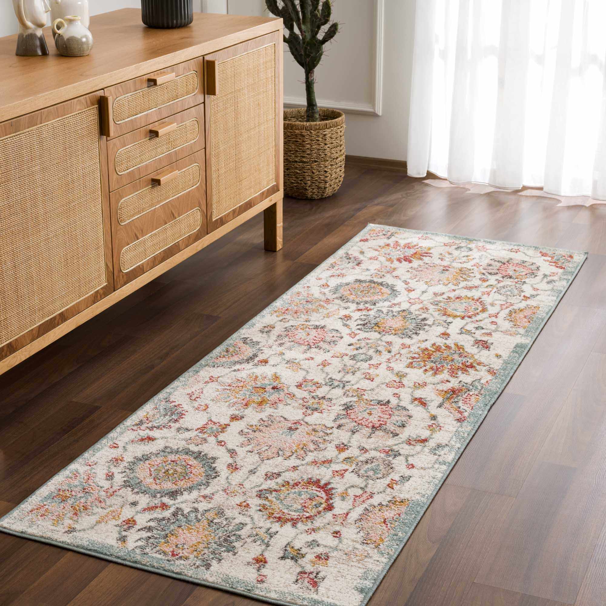 Twilight Floral Performance Rug - Decor Addict, LLC