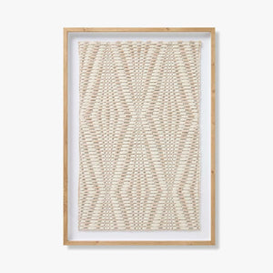 Loloi Gotland woven wall art in ivory and multi tones