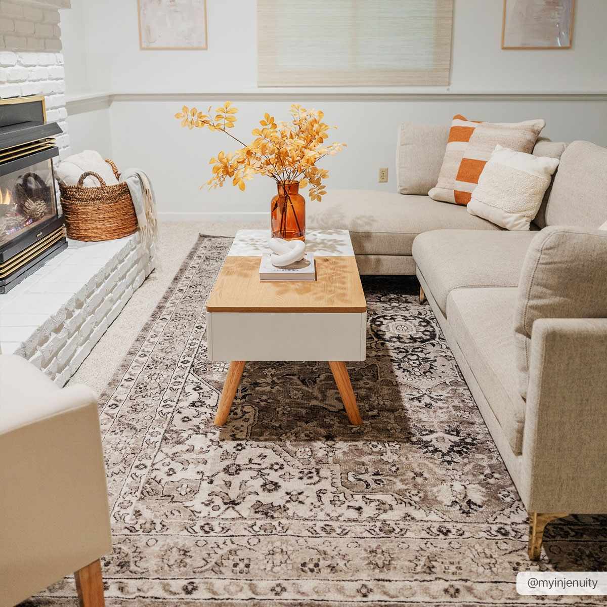 Albie Beige Area Rug - Decor Addict, LLC