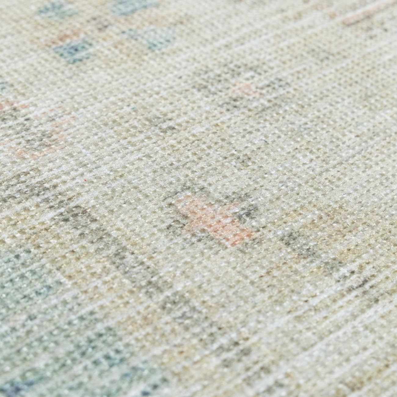 Light Olive Baloy Vintage Washable Area Rug - Decor Addict, LLC