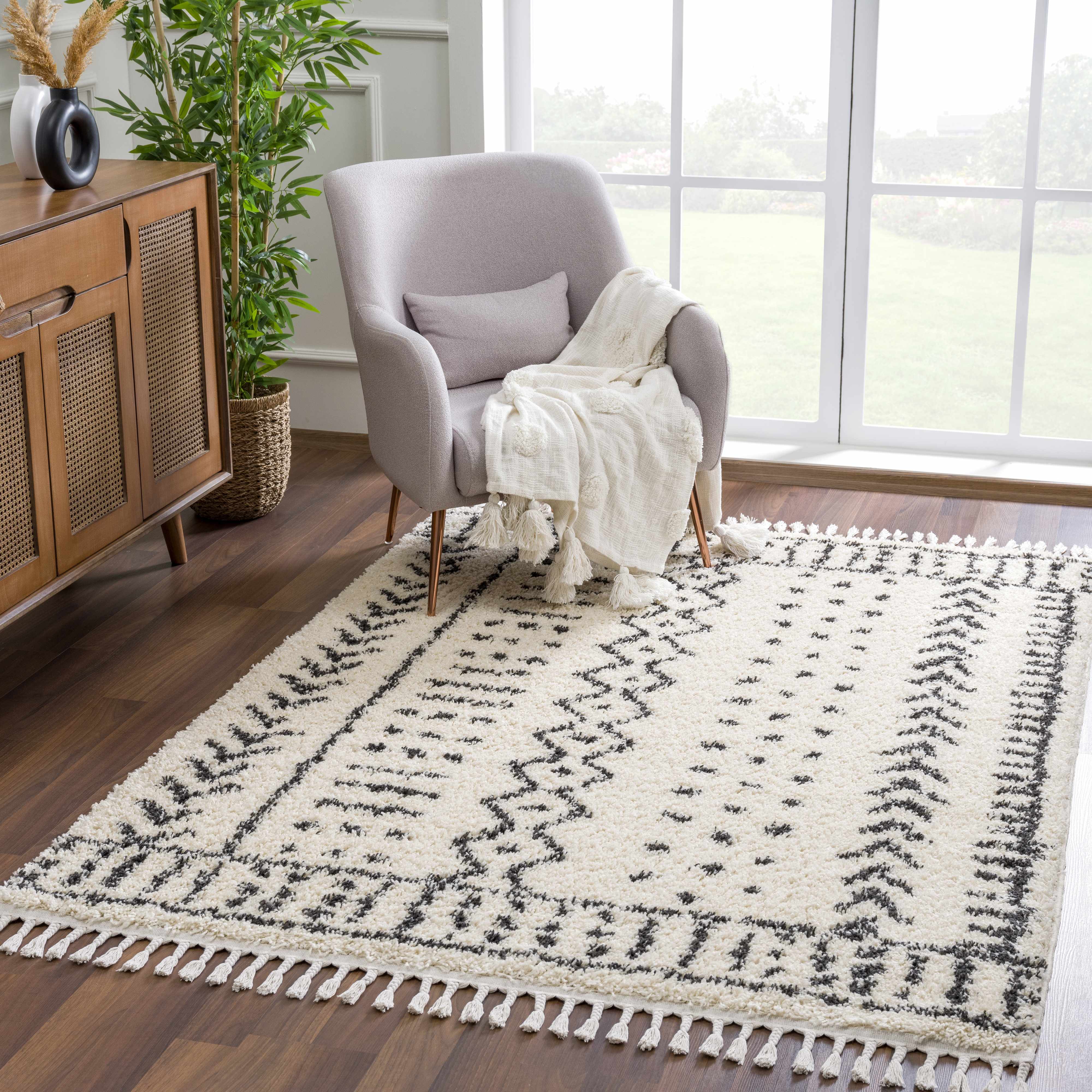 Hauppauge Berber Shag Carpet - Decor Addict, LLC