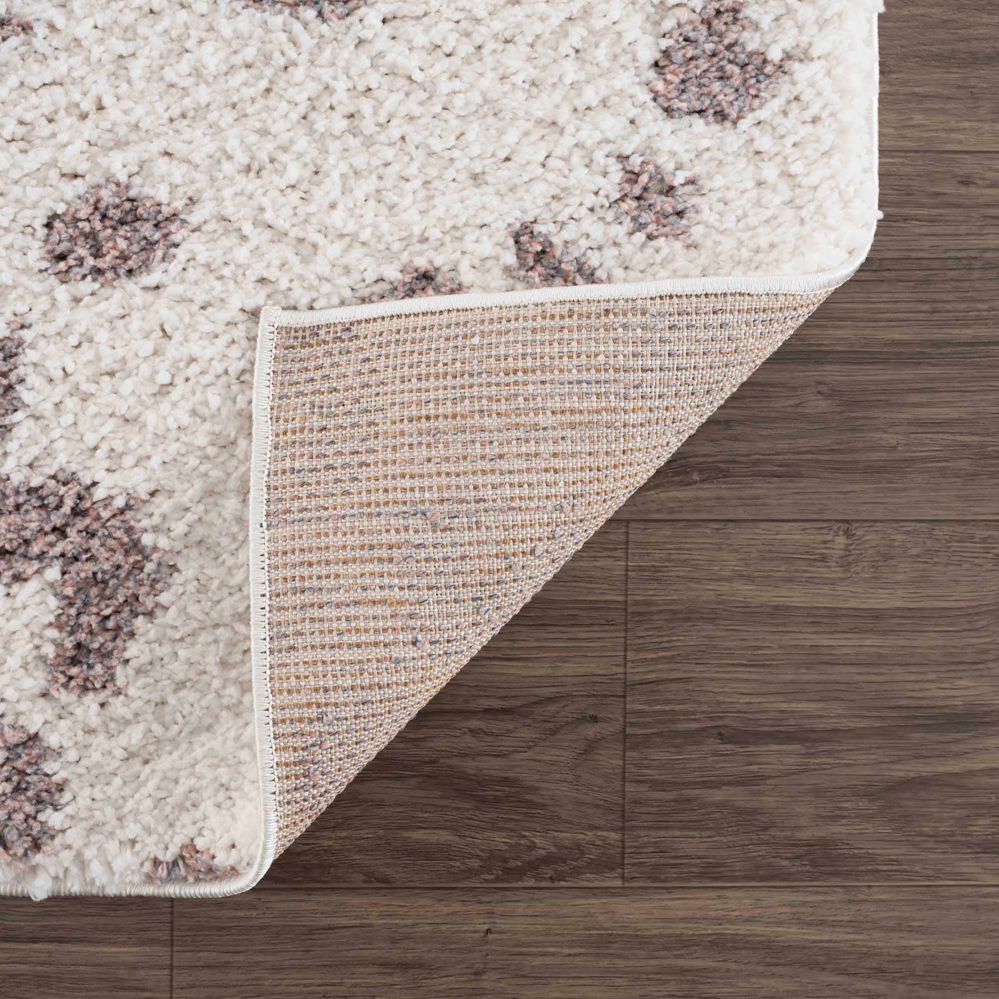 Zhen Pink & White Plush Rug - Decor Addict, LLC
