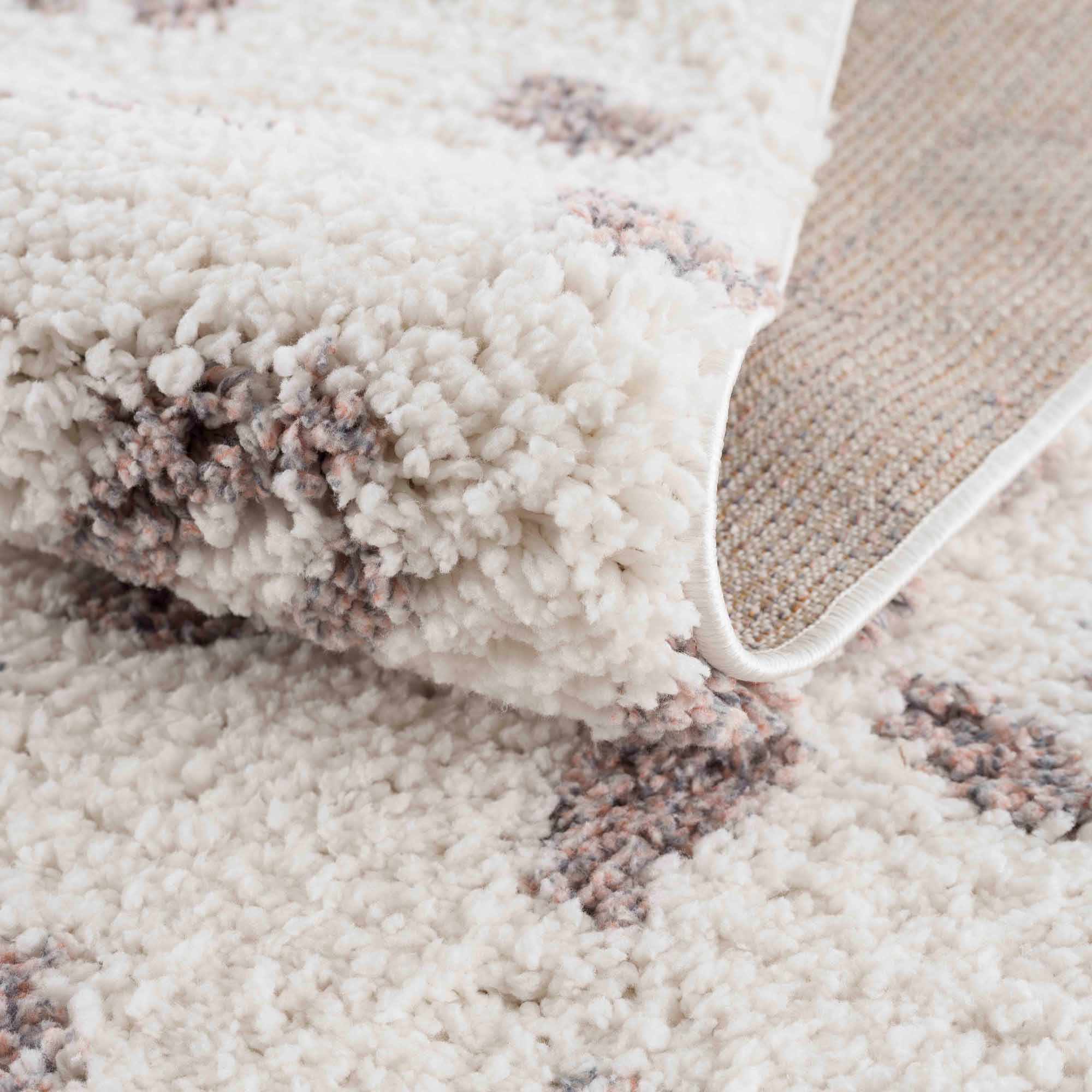 Zhen Pink & White Plush Rug - Decor Addict, LLC
