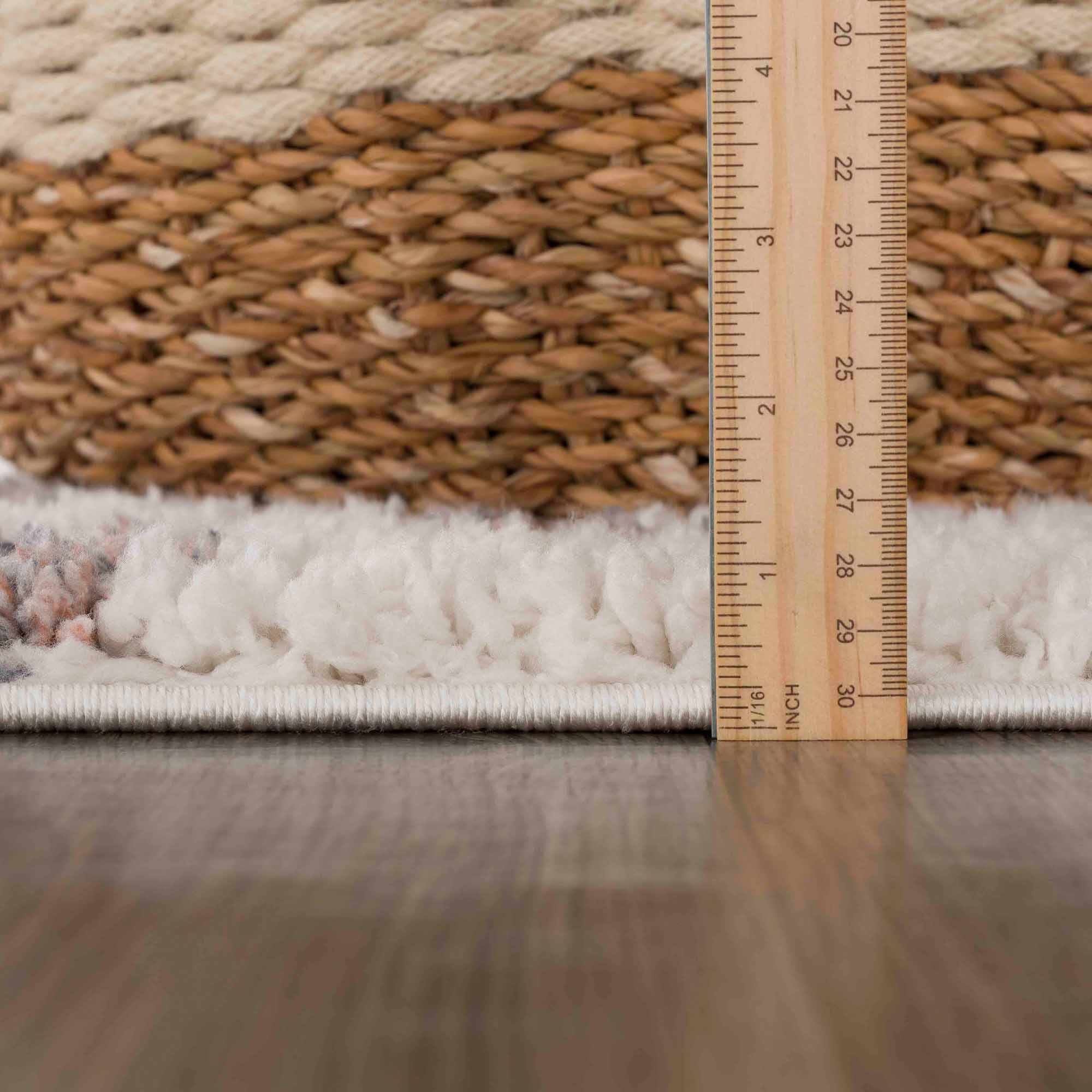 Zhen Pink & White Plush Rug - Decor Addict, LLC