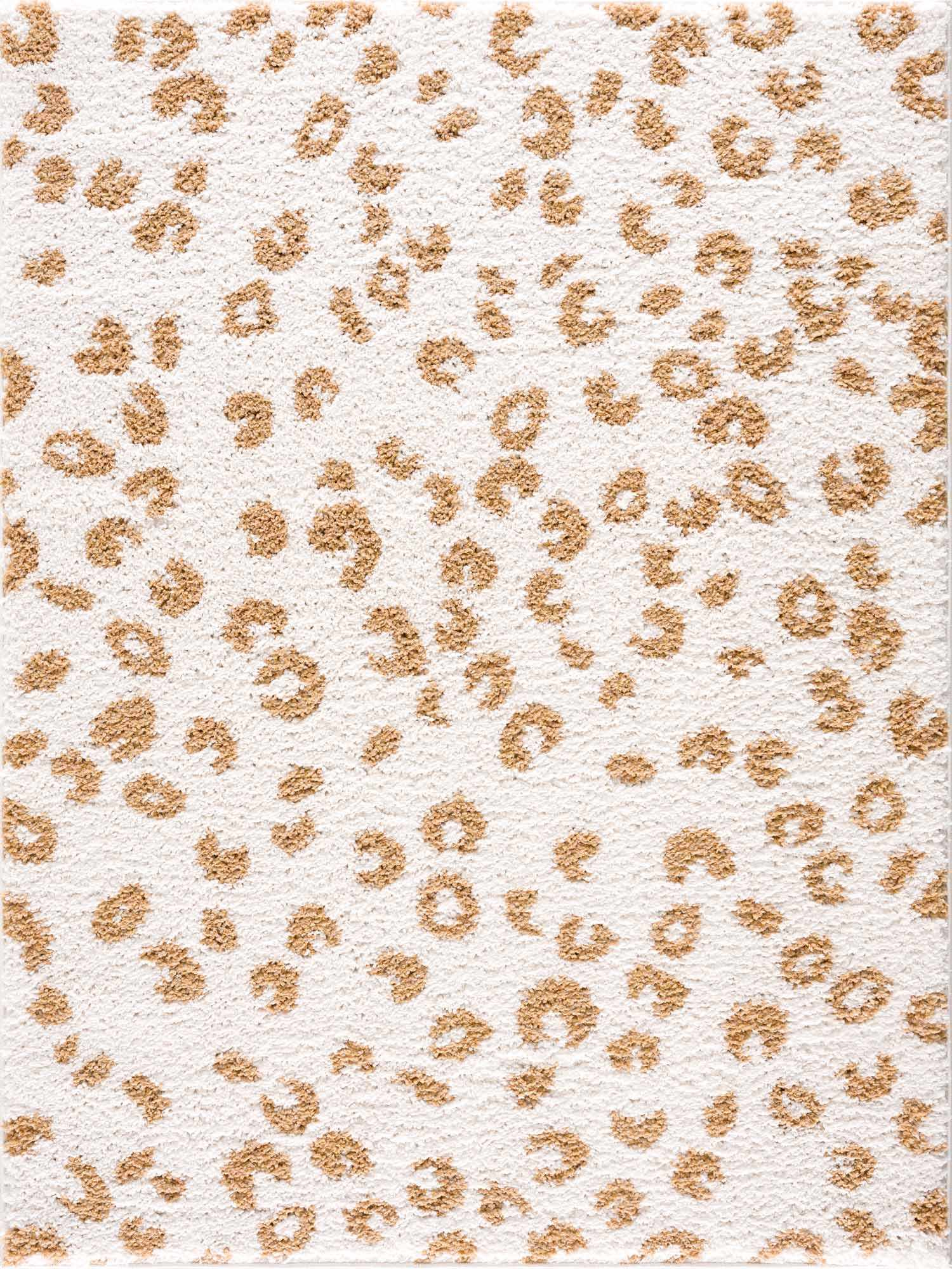Altin Leopard Print White Area Rug - Decor Addict, LLC