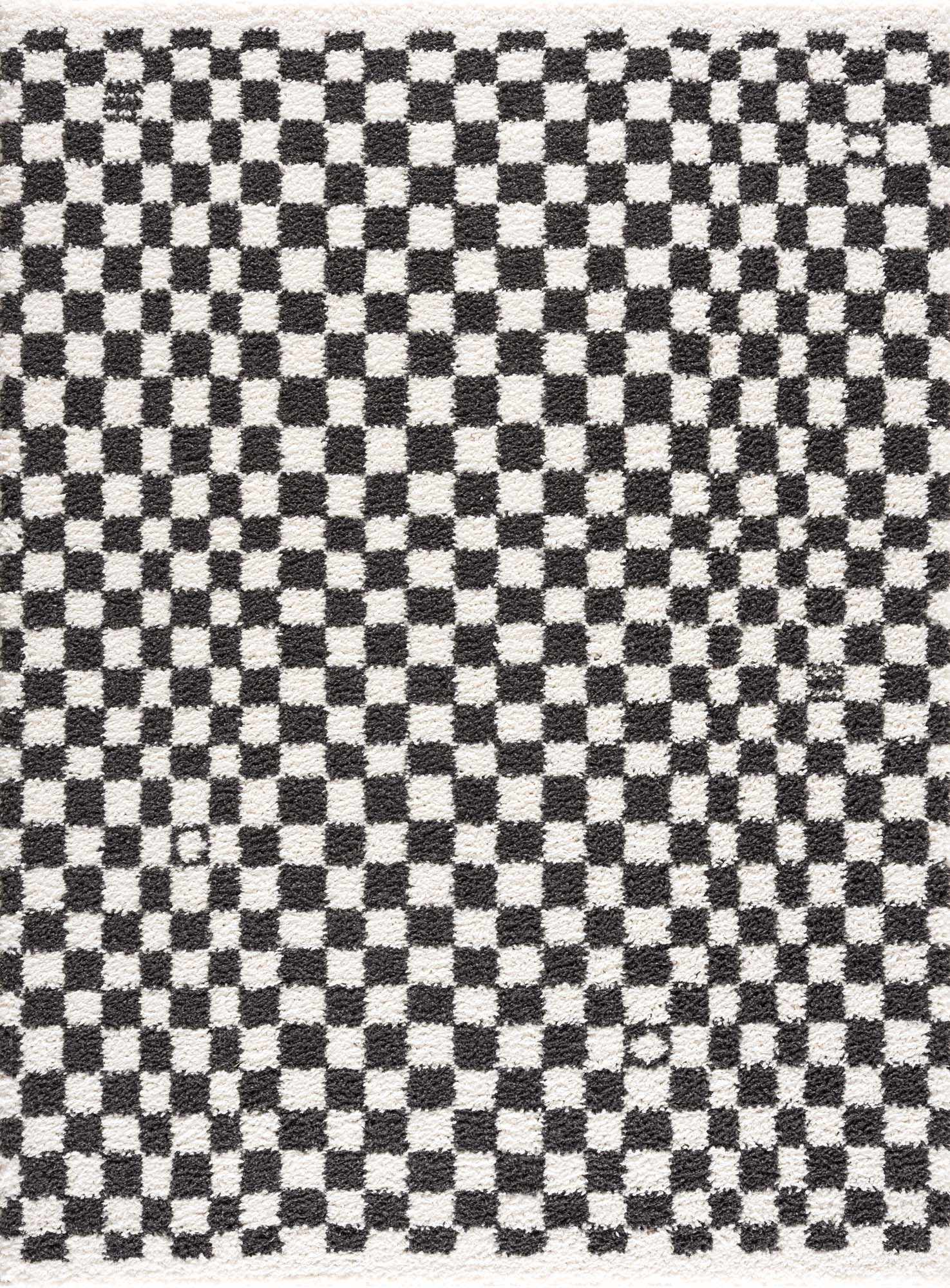 Kieu Black & White Checkered Area Rug - Decor Addict, LLC