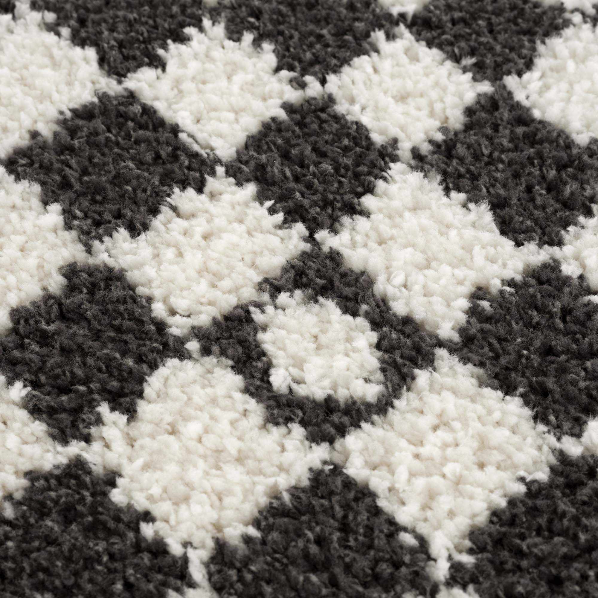 Kieu Black & White Checkered Area Rug - Decor Addict, LLC