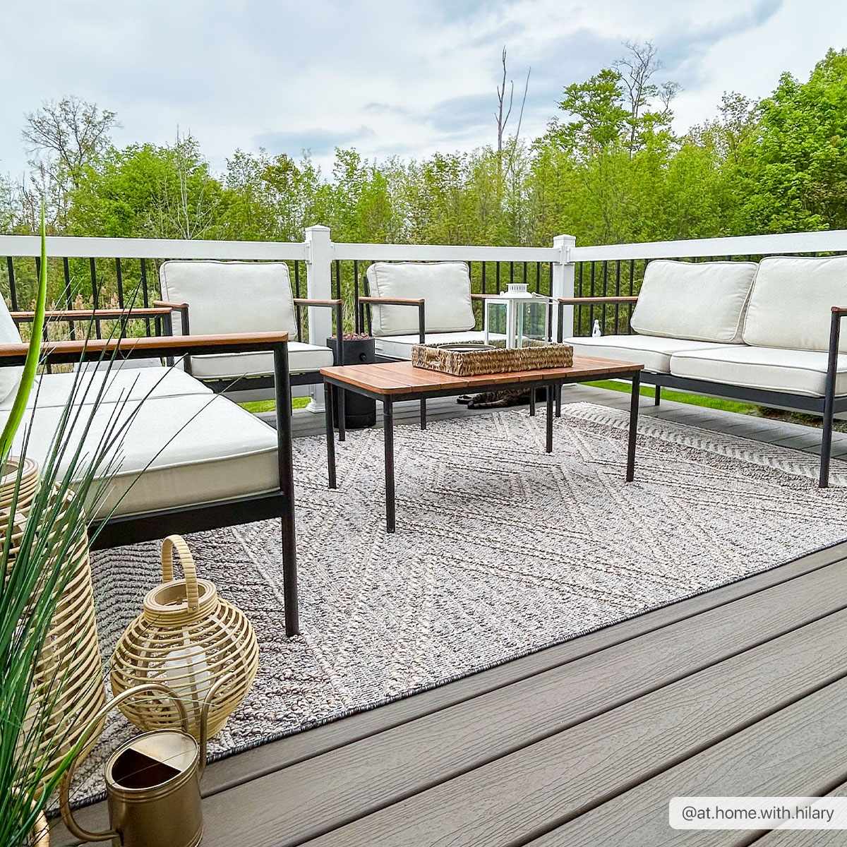 Beige Charcoal Areli Area Rug - Decor Addict, LLC