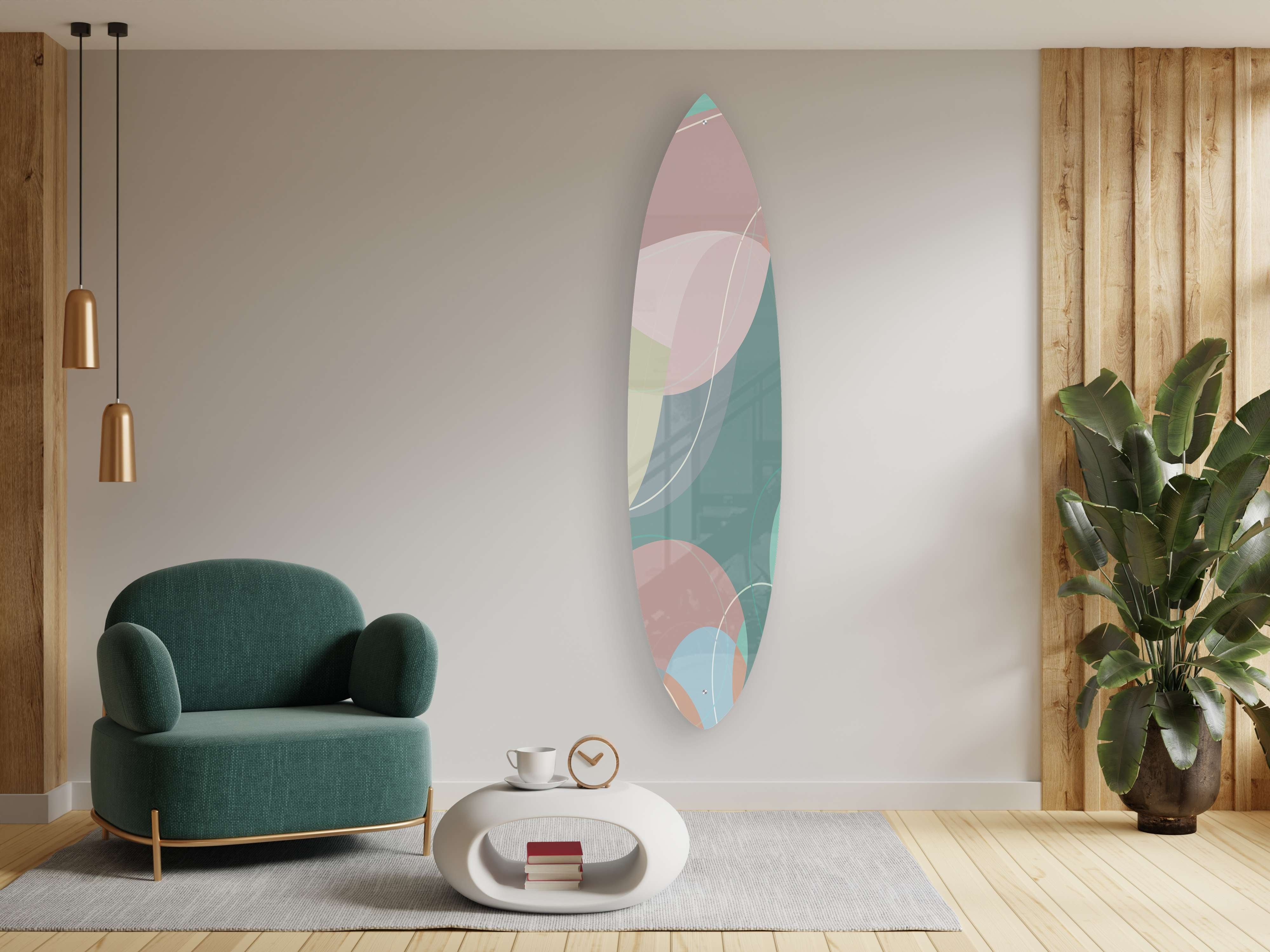 Color Palette Acrylic Surfboard Wall Art - Decor Addict, LLC