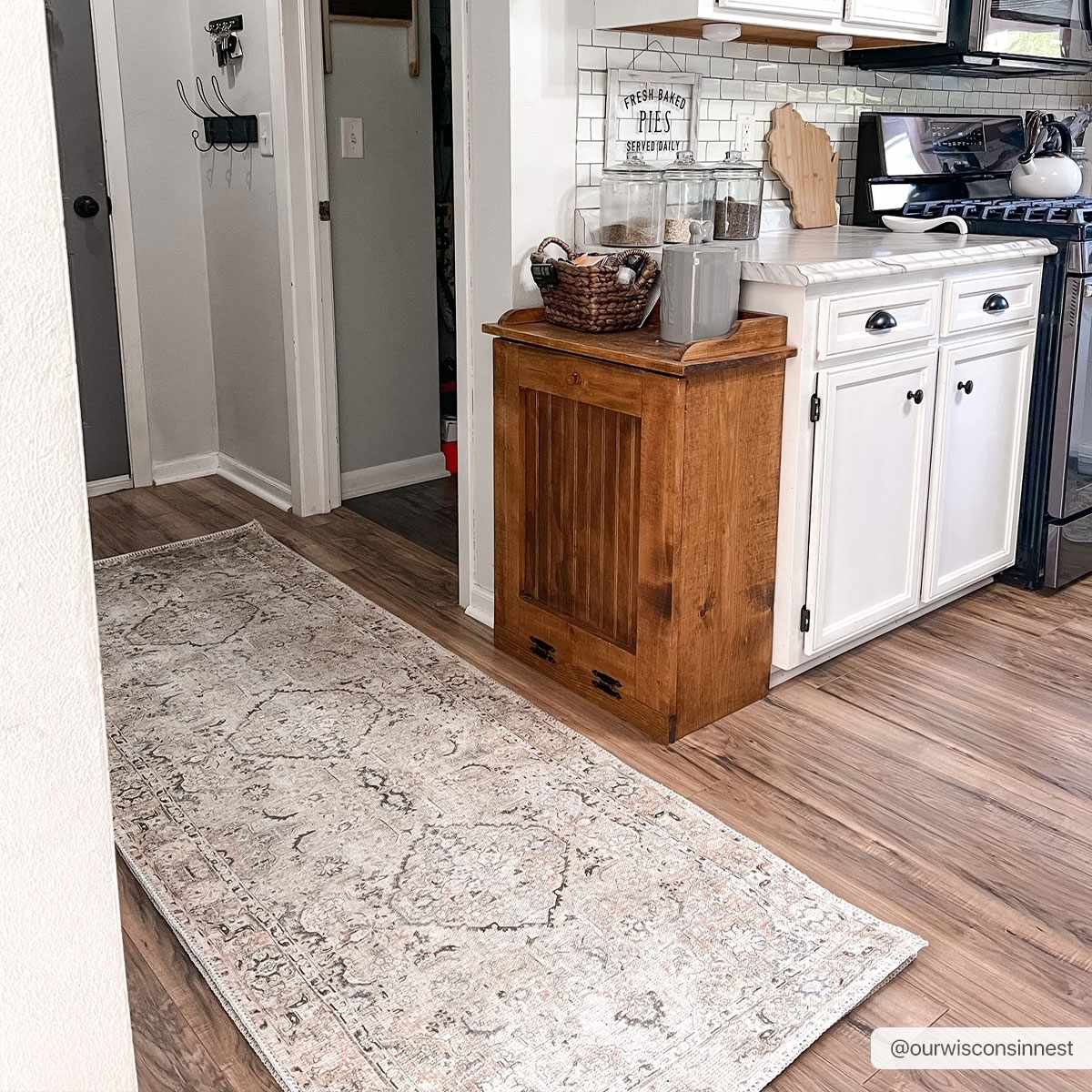 Brown Standon Vintage Washable Area Rug - Decor Addict, LLC