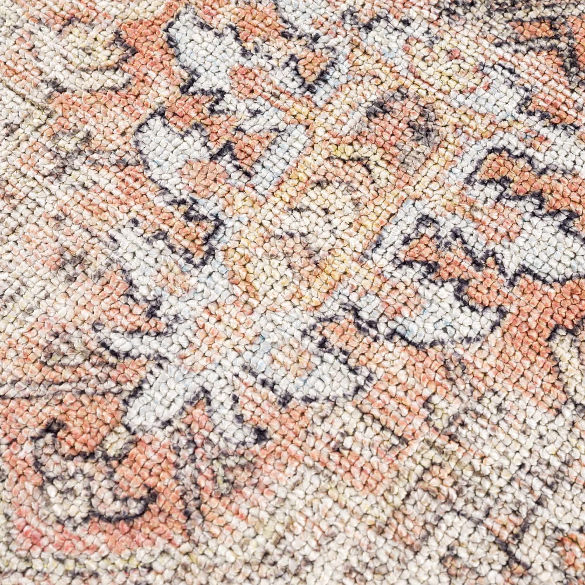 Beck Peach Washable Area Rug - Decor Addict, LLC