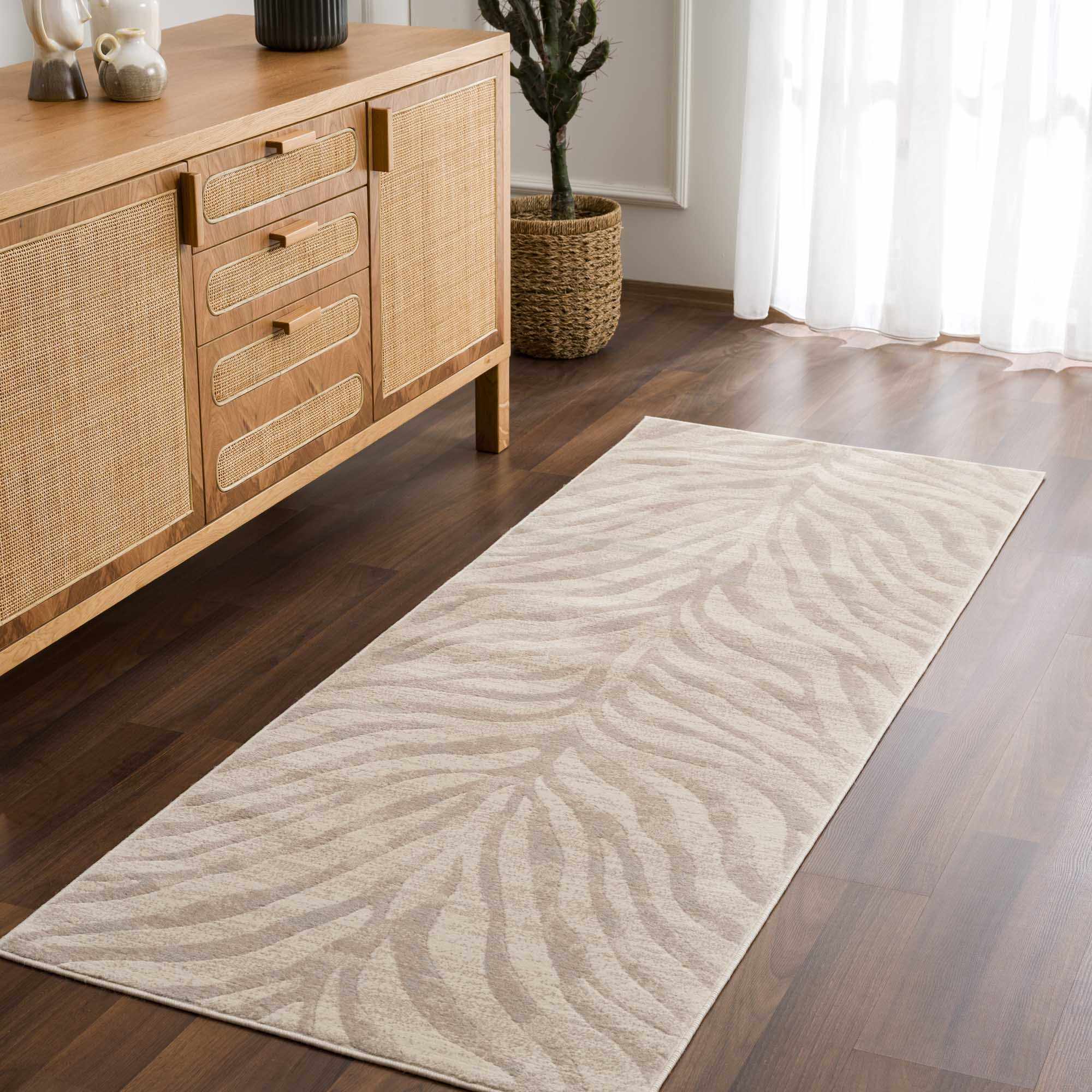 Beige Manteca Zebra Print Area Rug - Decor Addict, LLC