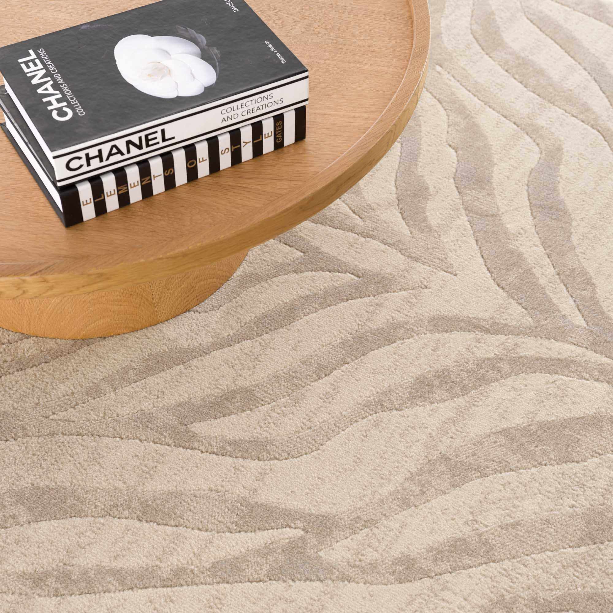 Beige Manteca Zebra Print Area Rug - Decor Addict, LLC