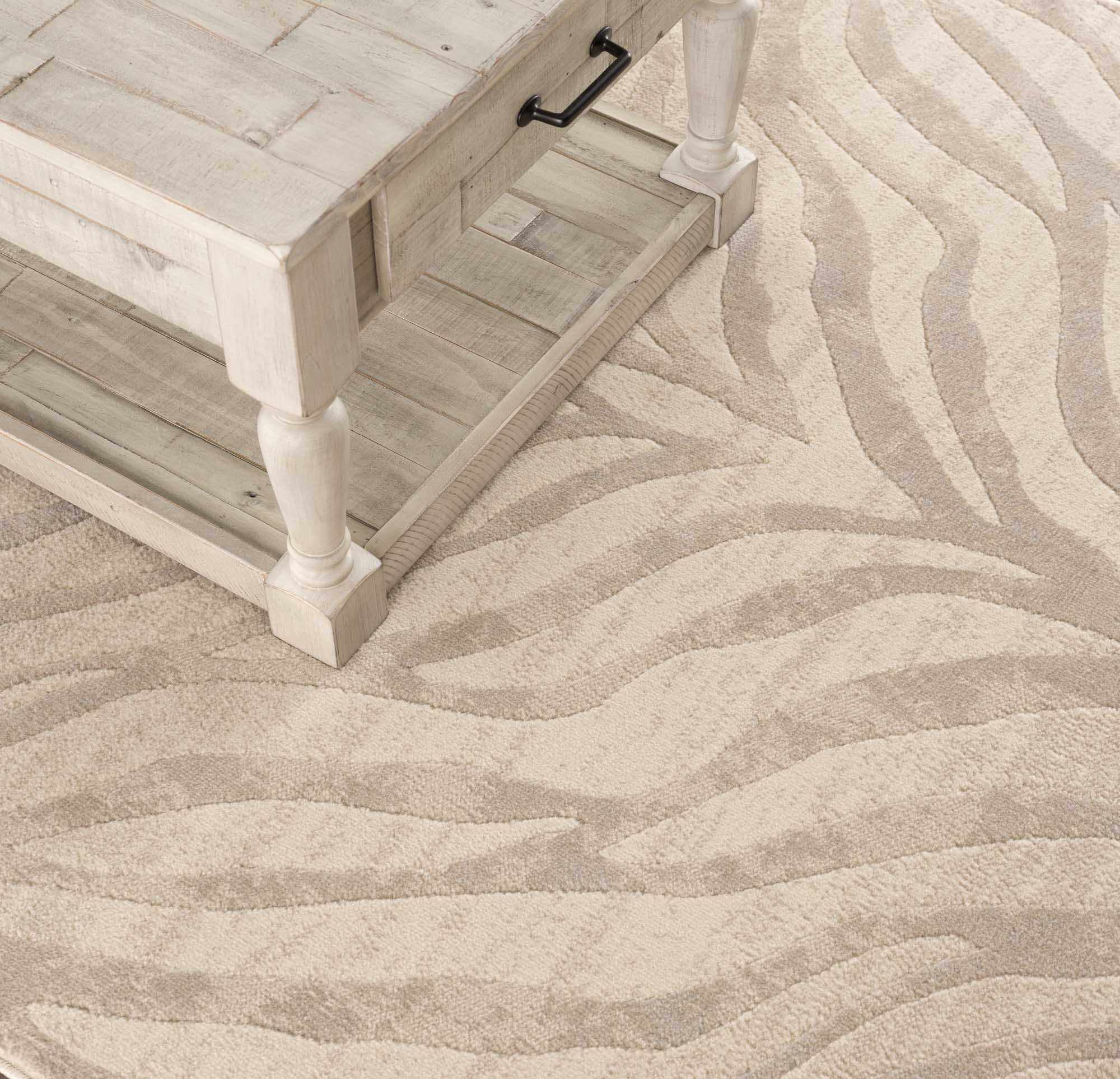 Beige Manteca Zebra Print Area Rug - Decor Addict, LLC
