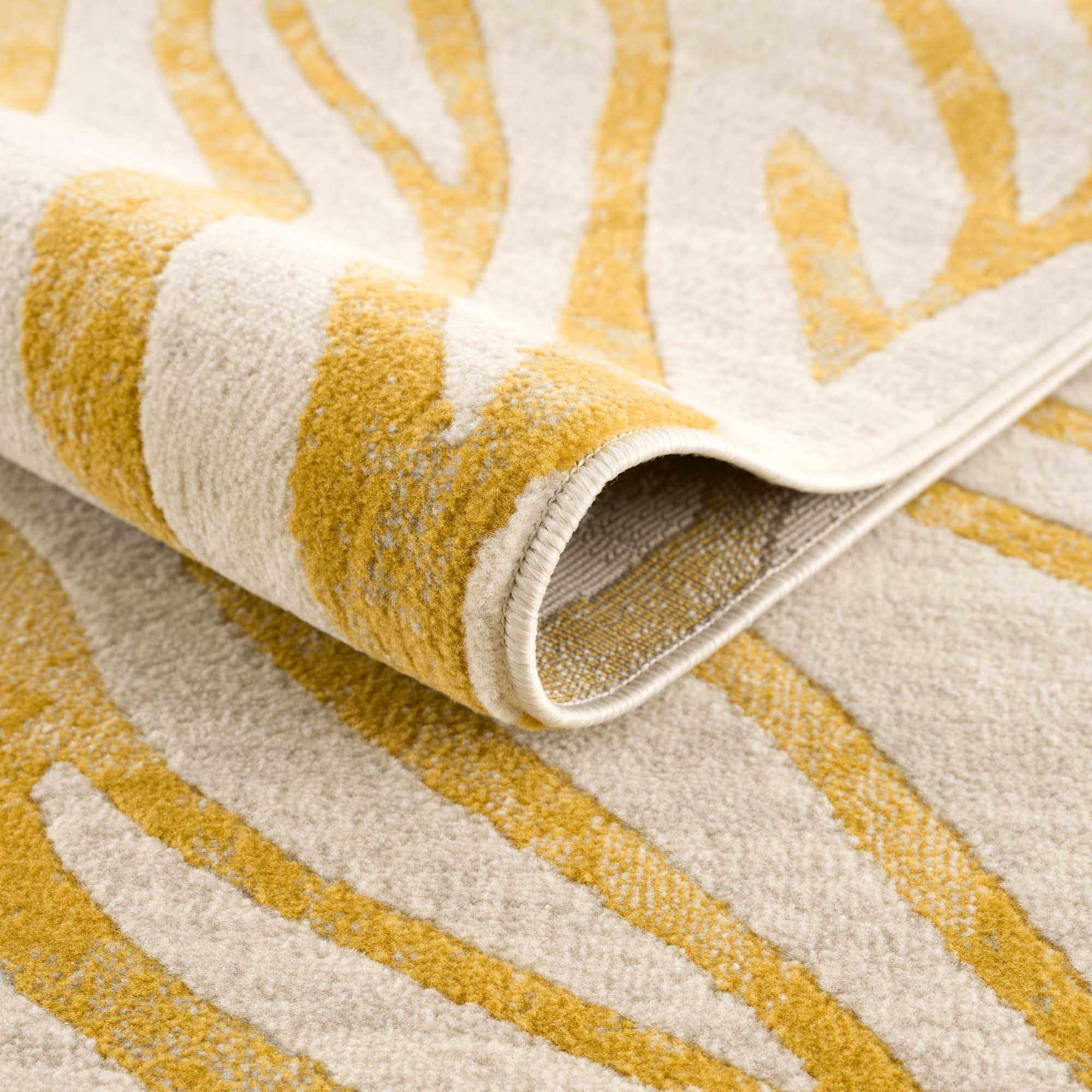 Yellow Terra Zebra Print Area Rug - Decor Addict, LLC