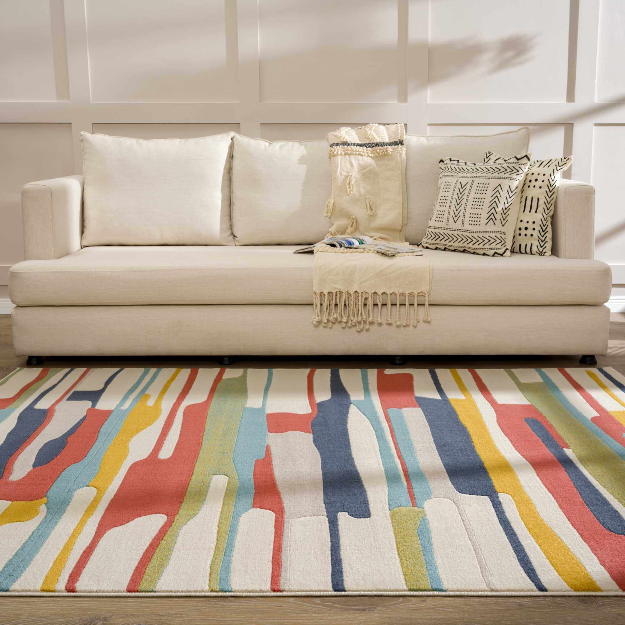 Southfields Colorful Modern Area Carpet - Decor Addict, LLC