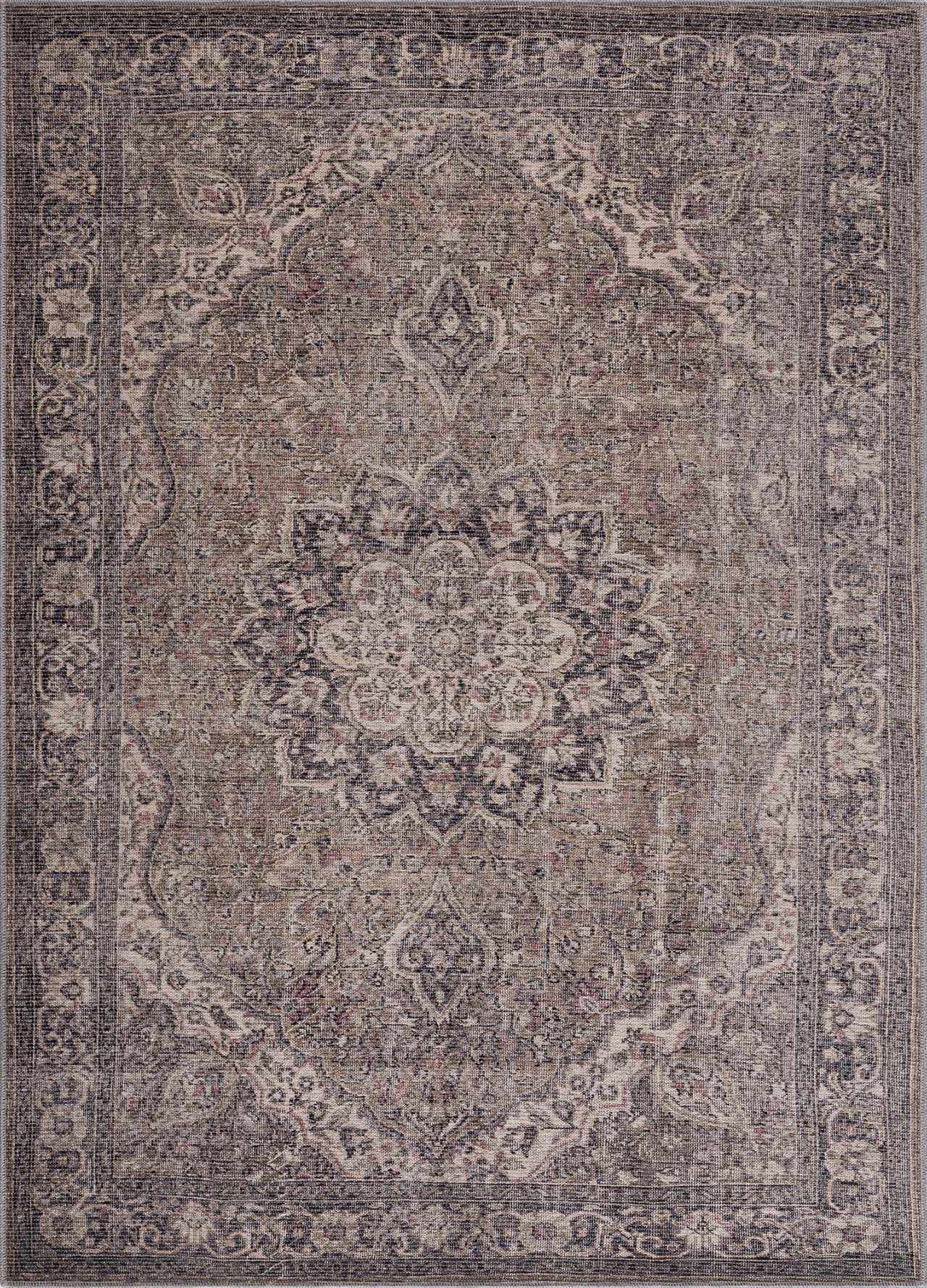 Dusty Sage Greenpoint Medallion Washable Area Rug - Decor Addict, LLC