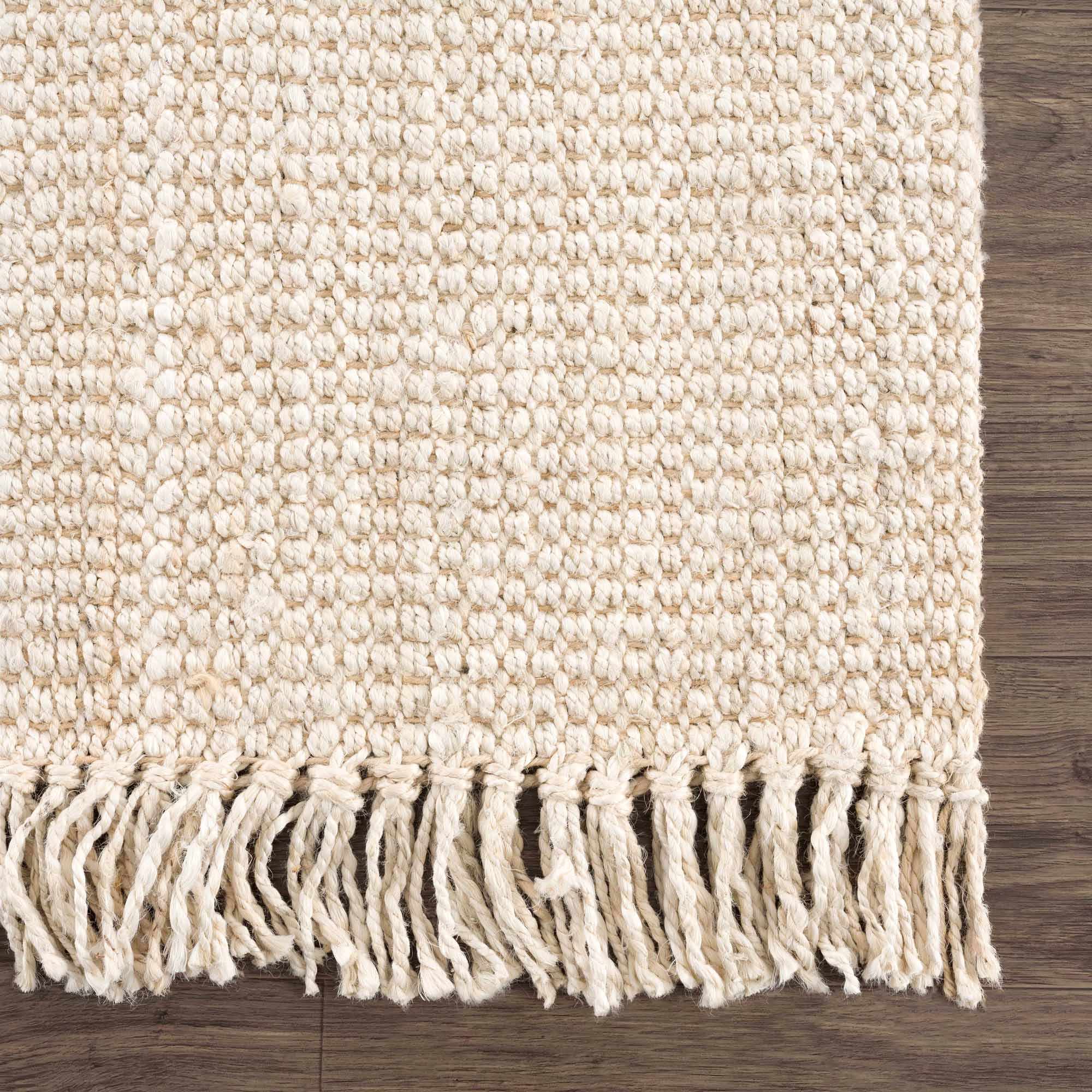 Senneterre Bleached Jute Rug - Decor Addict, LLC