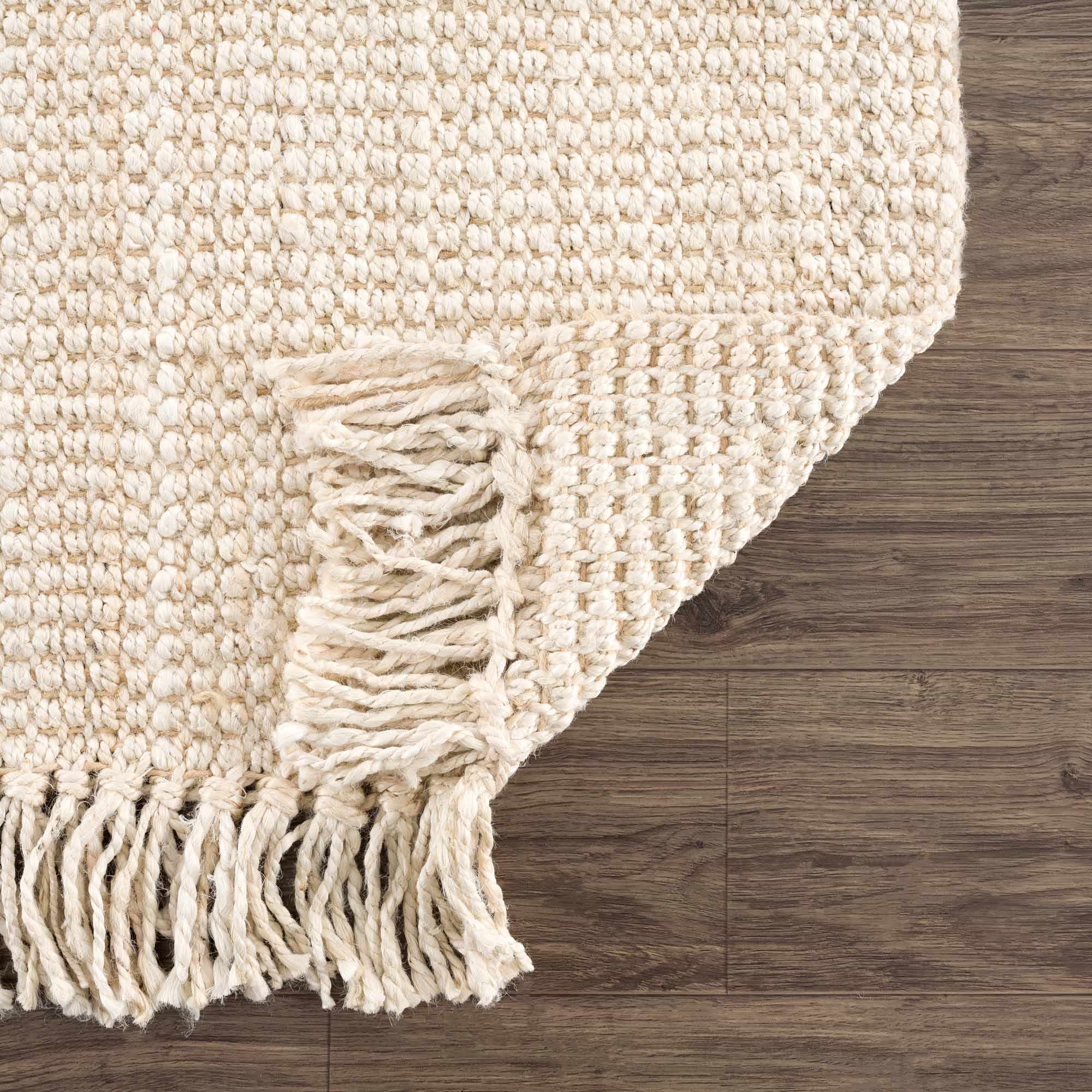 Senneterre Bleached Jute Rug - Decor Addict, LLC