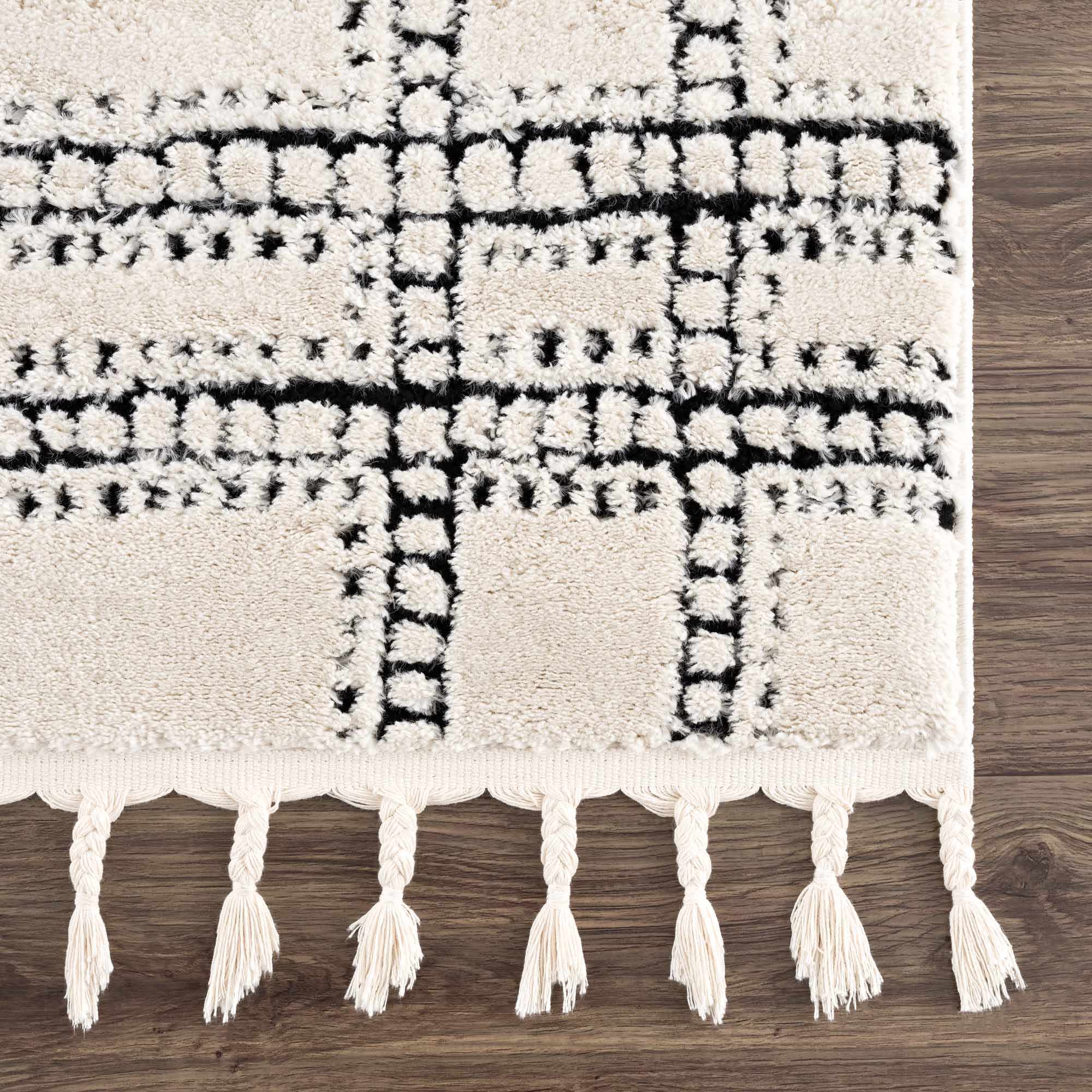 Ryuu Black & White Area Rug - Decor Addict, LLC