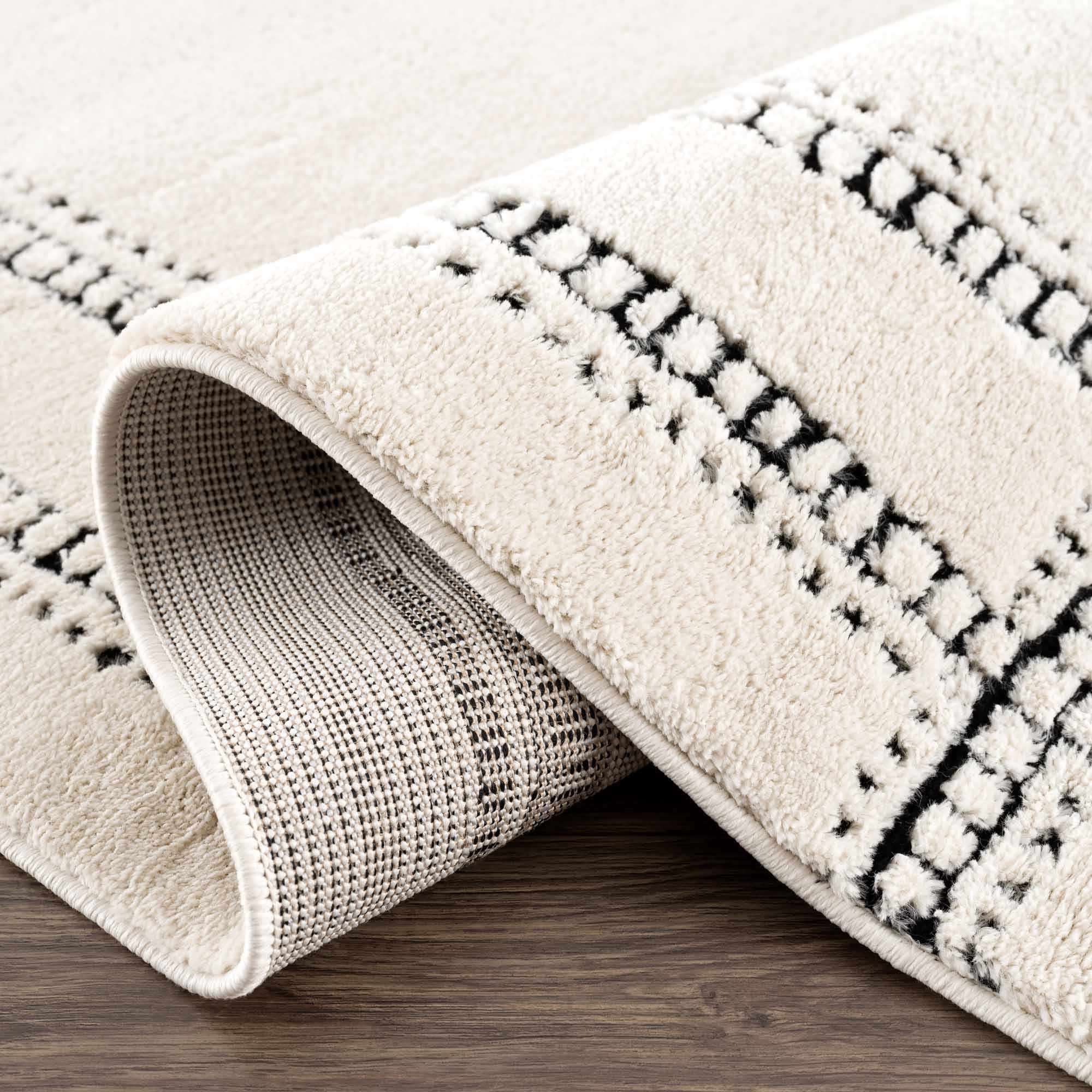 Ryuu Black & White Area Rug - Decor Addict, LLC