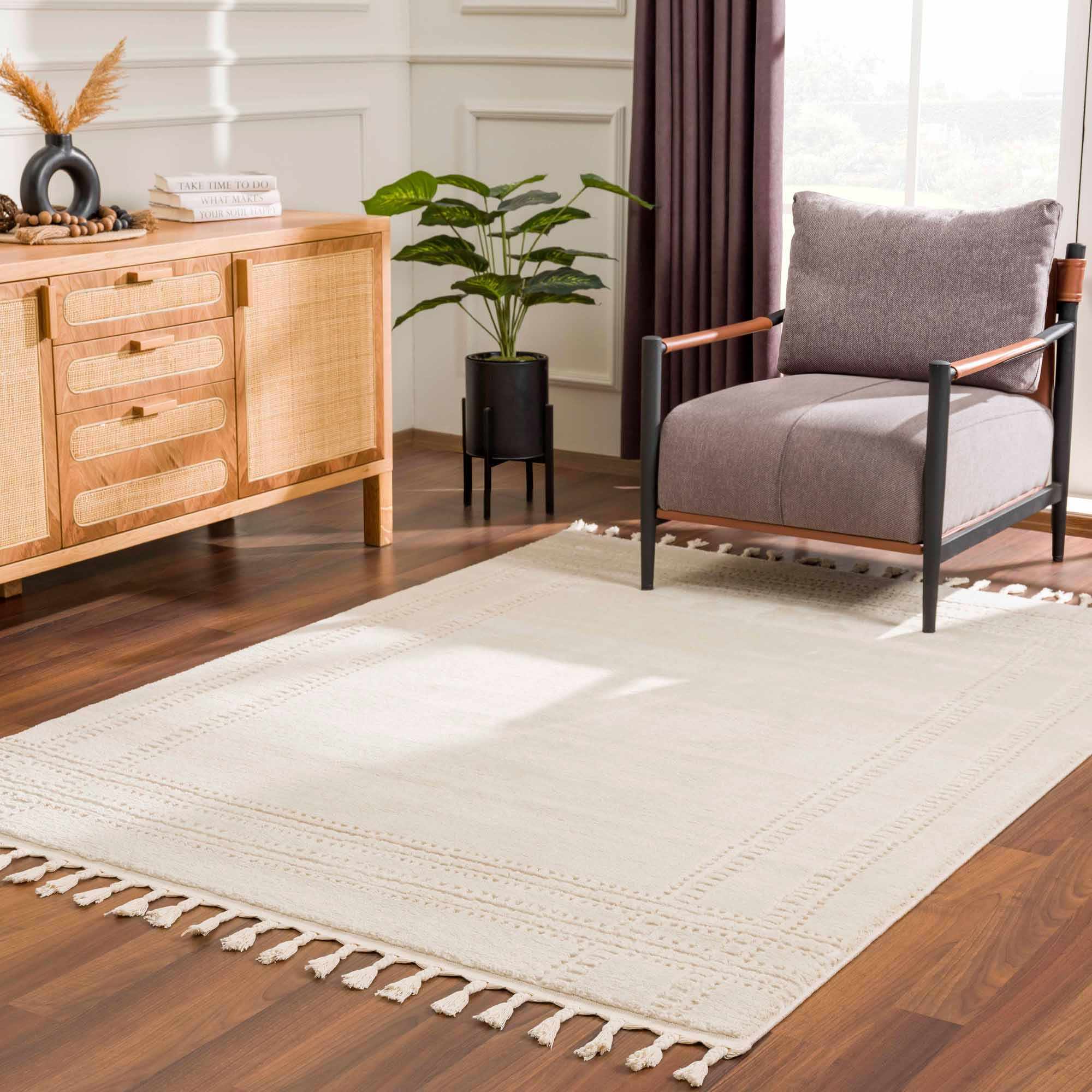 Ryuu Ivory Area Rug - Decor Addict, LLC