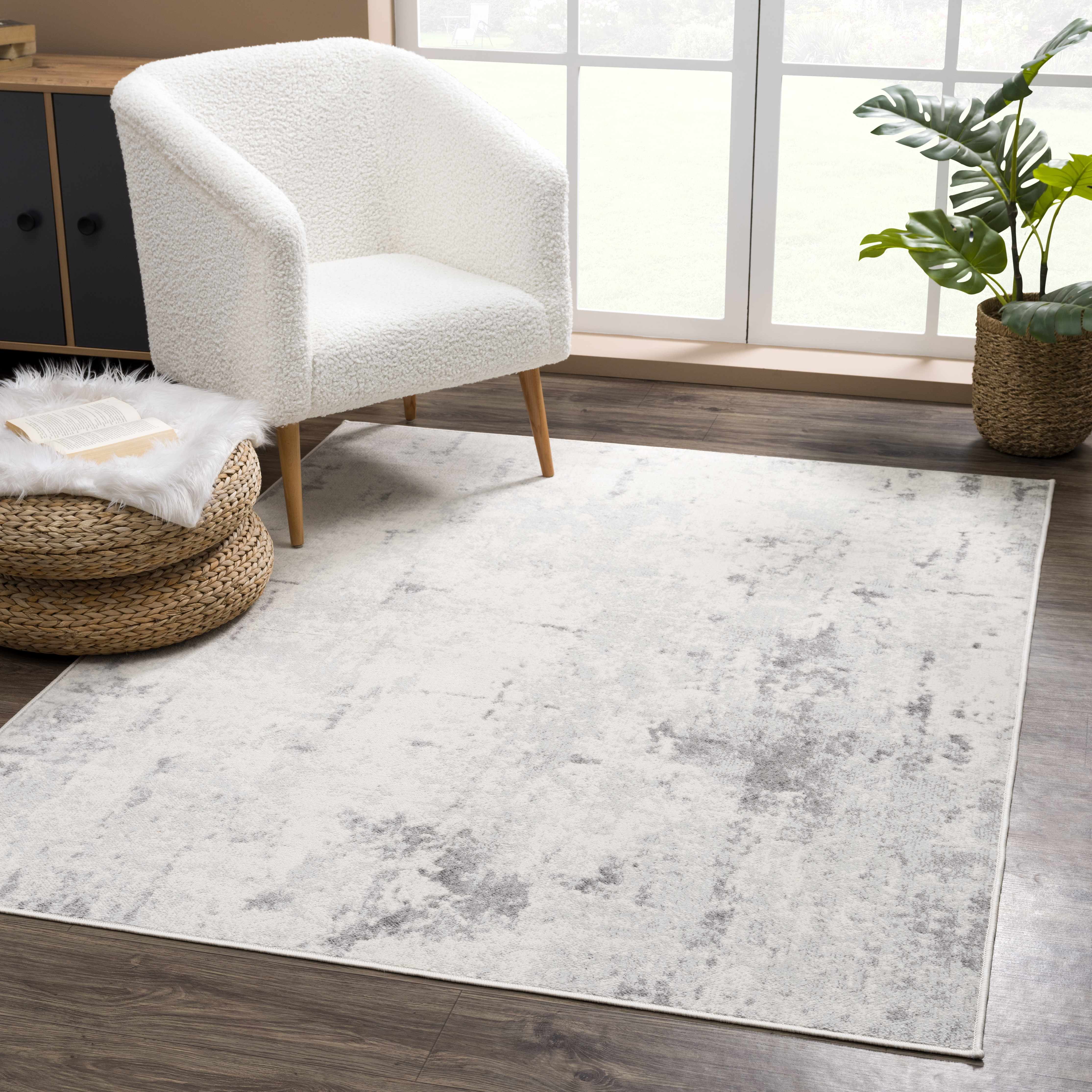 Tigrima Abstract Ivory 2319 Area Carpet - Decor Addict, LLC