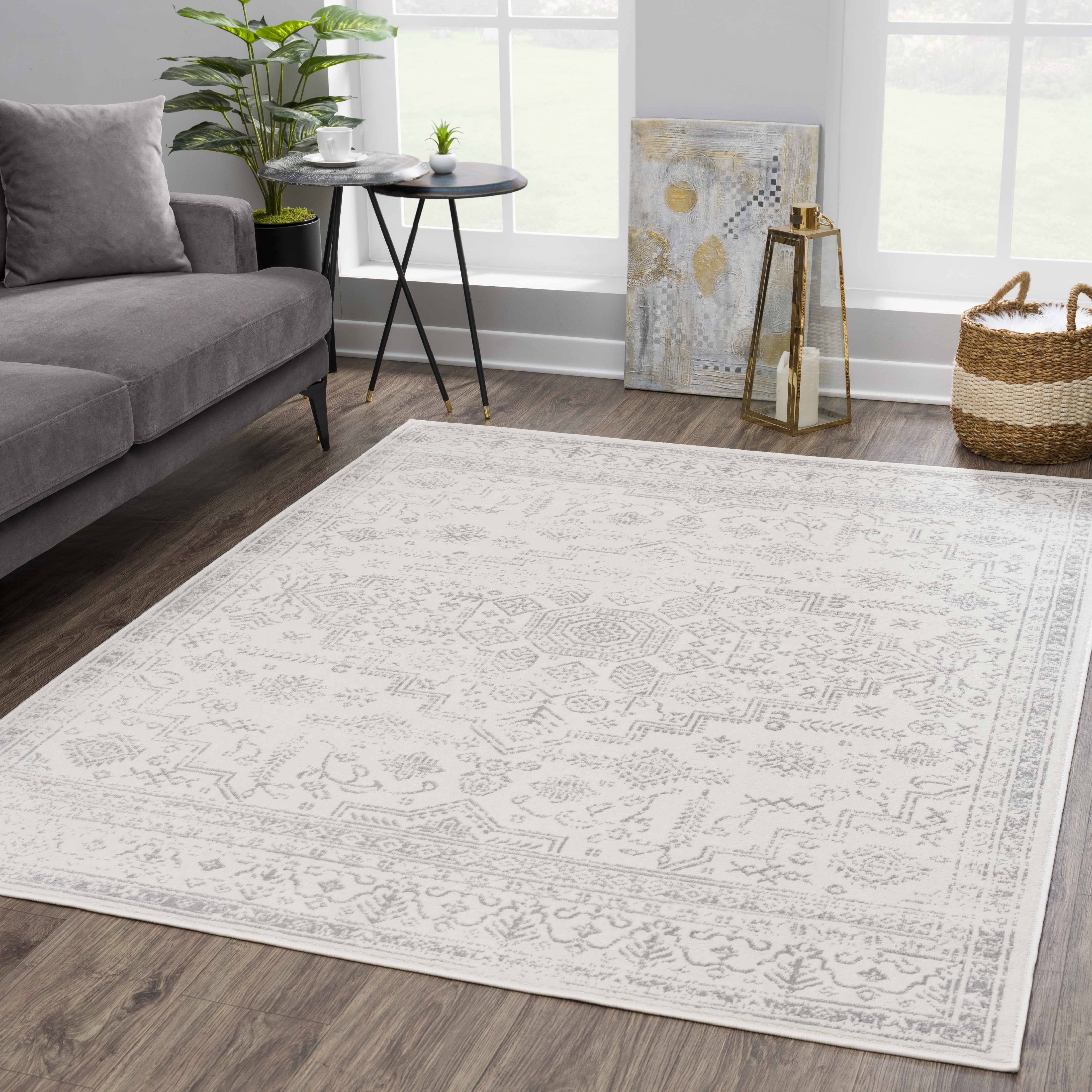 Tigried Ivory & Gray 2323 Area Rug - Decor Addict, LLC